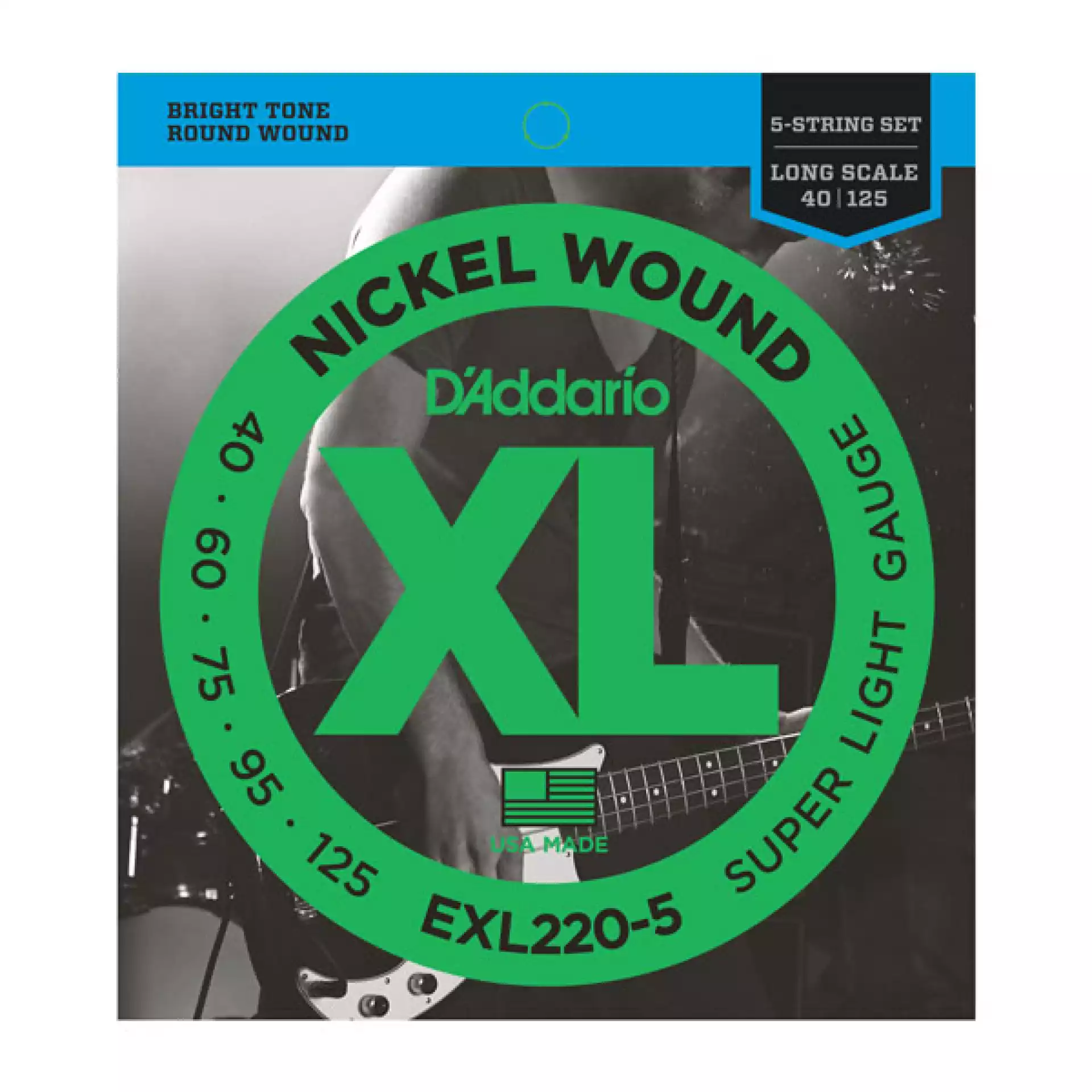 D'Addario EXL 220-5 40-125