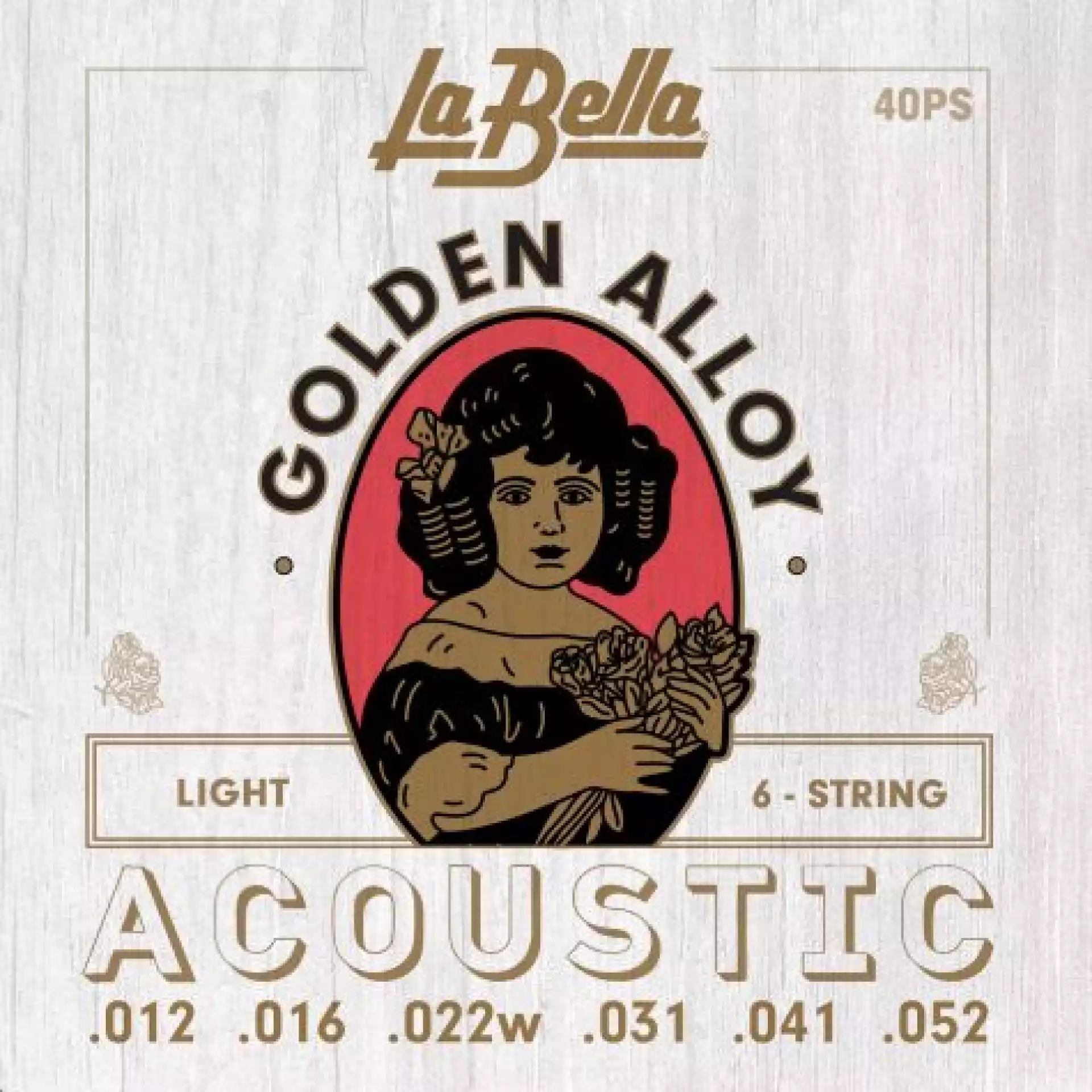 LA BELLA  40 PS - Žice za akustičnu gitaru
