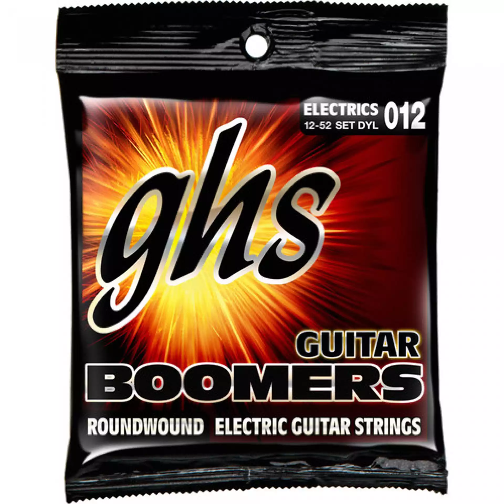 GHS DYL Light Boomers Wound 3rd Roundwound Electric Guitar Strings (6-String Set, 12 - 52)