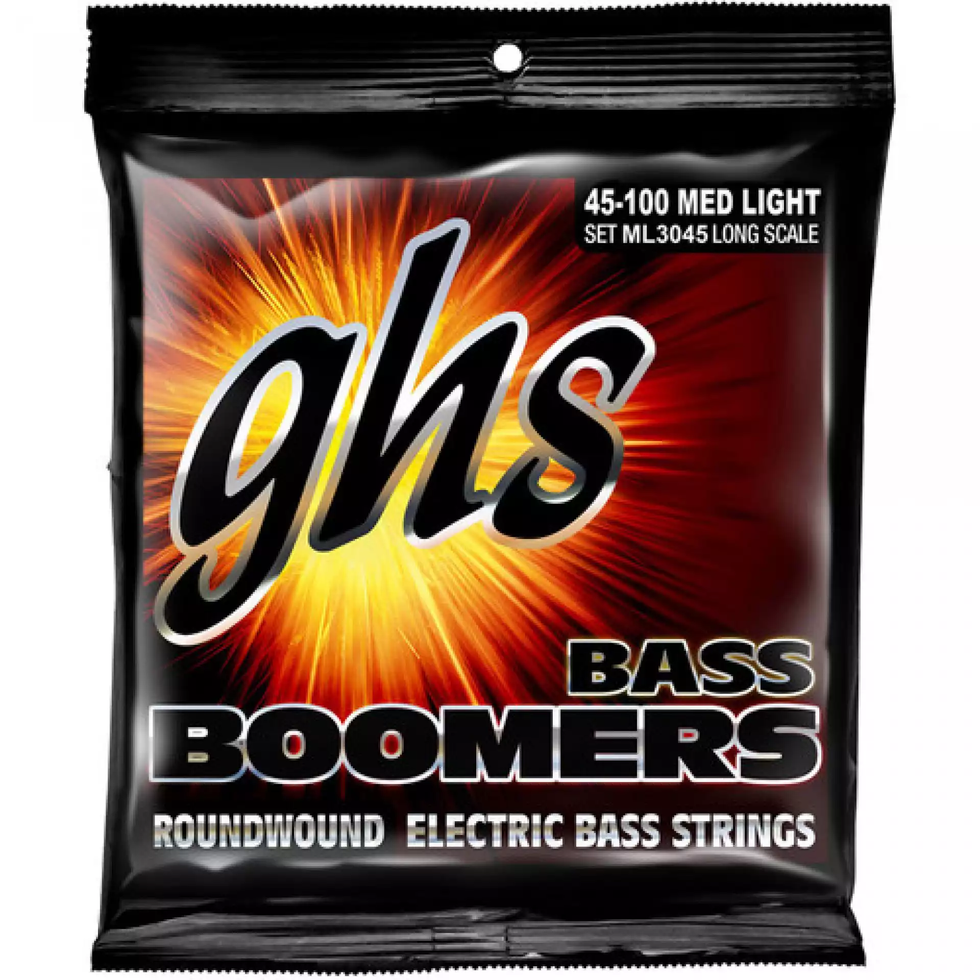 GHS 45-100 ML3045 Medium Light Bass Boomers Roundwound Long Scale - Žice za bas gitaru