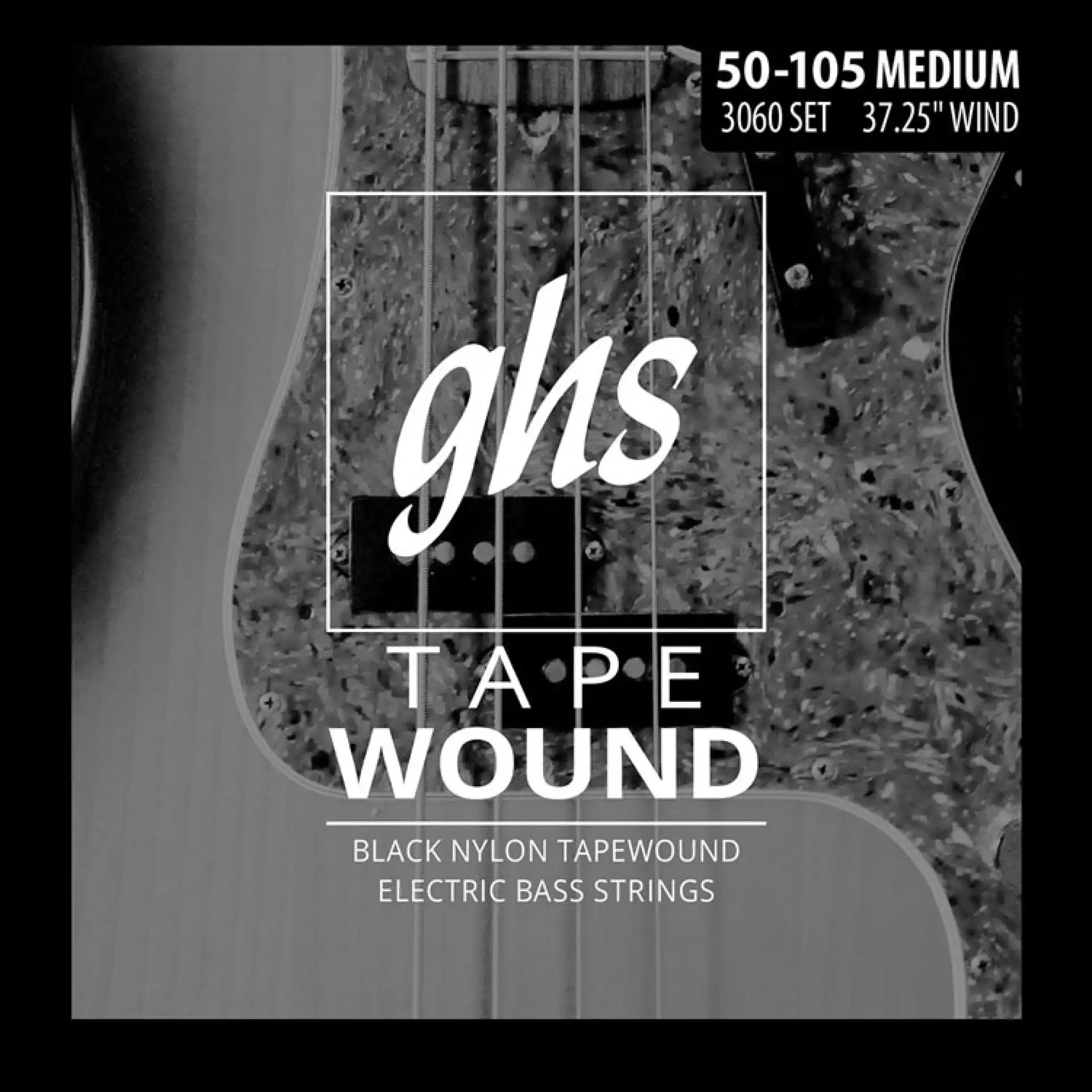 GHS 50-105 3060 Black Nylon Tapewound Long Scale Medium - Žice za bas gitaru