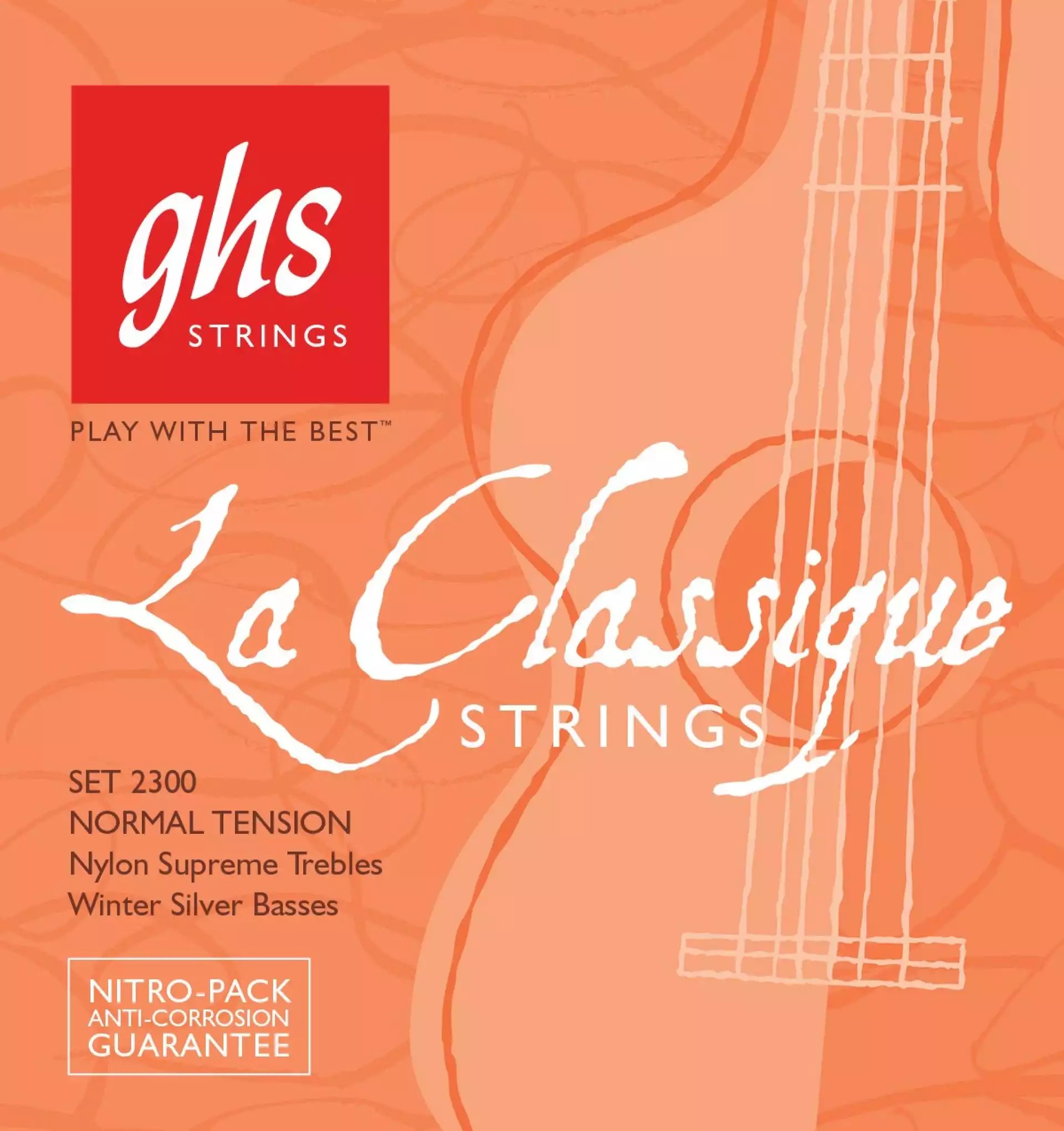 GHS 2300 LA CLASSIQUE Normal Tension, Nylon Supreme Trebles/Winter Silver Basses - Žice za klasičnu gitaru