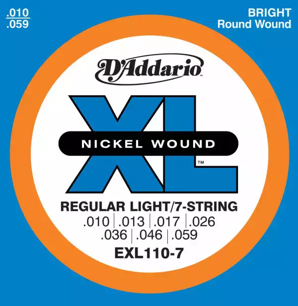 D'Addario EXL110-7 10-59 Nickel Wound
