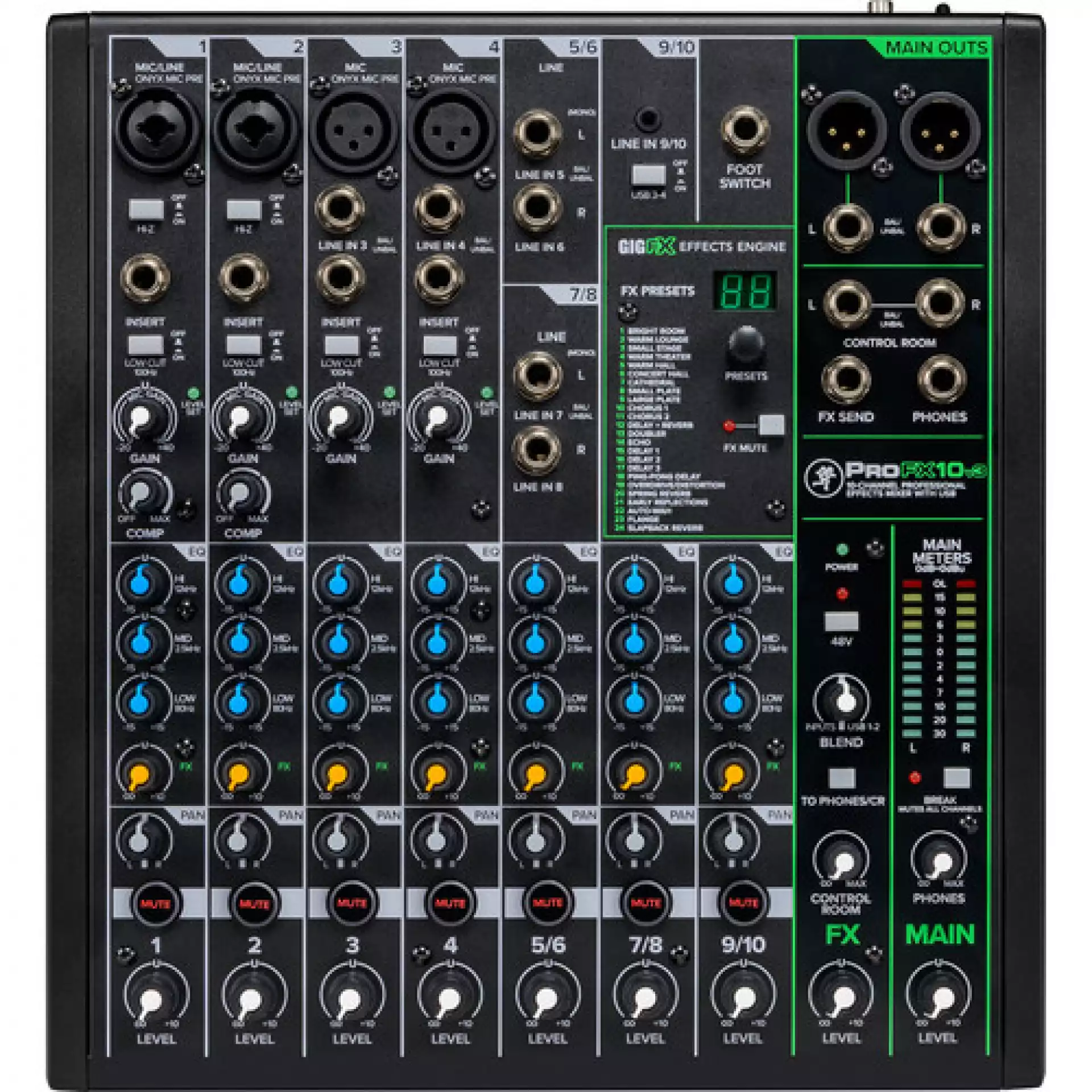 MACKIE ProFX10v3 - Pasivna mikseta - Mikseta bez snage