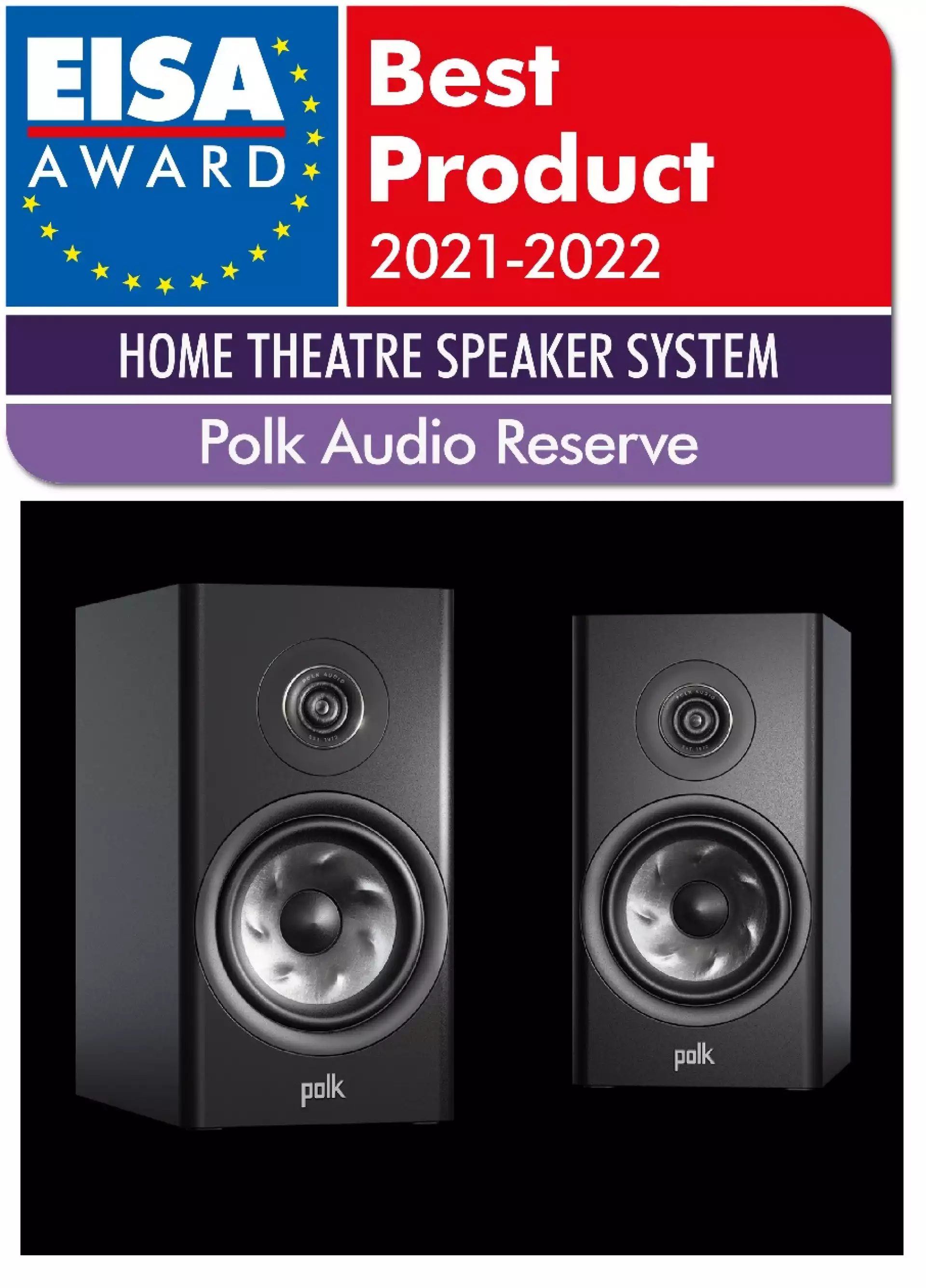 Polk Audio Reserve R200 Black zvučnici za policu/stalak