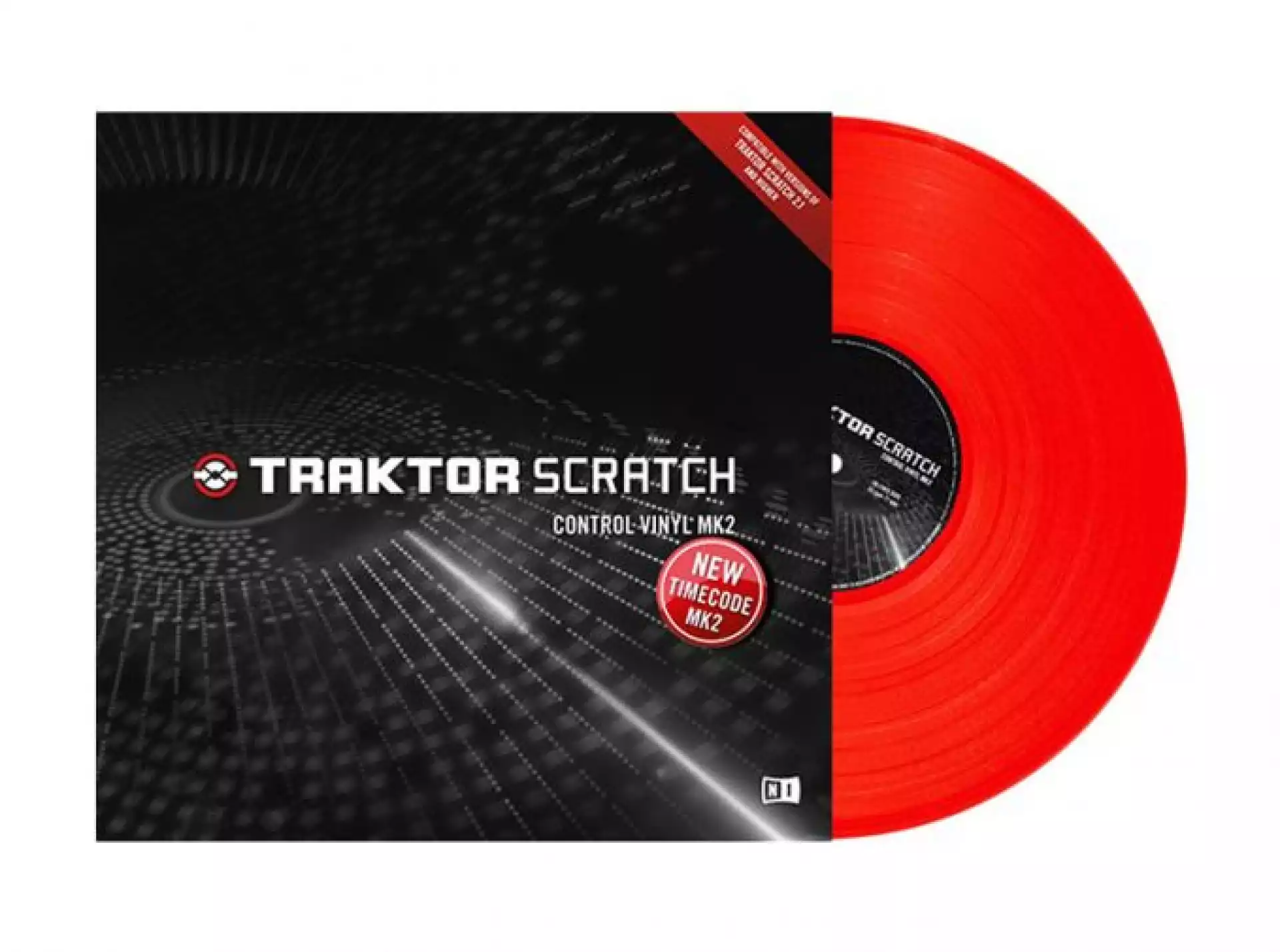 NATIVE INSTRUMENTS Traktor Scratch Control Vinyl MK2 Red-2