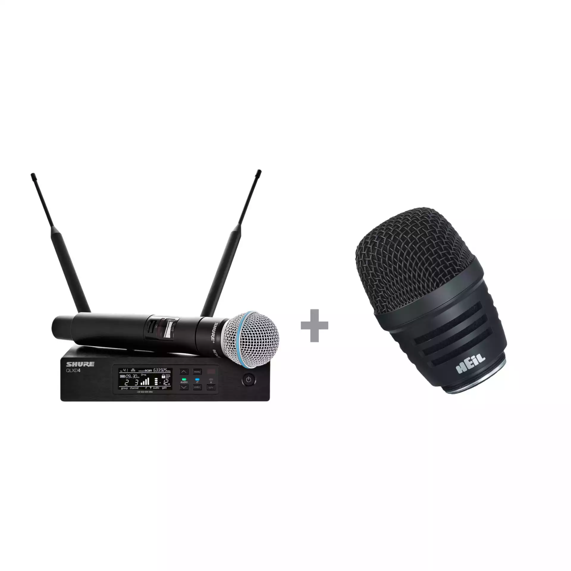 SHURE QLXD24E/Beta 58 + Heil Sound RC35 Paket!