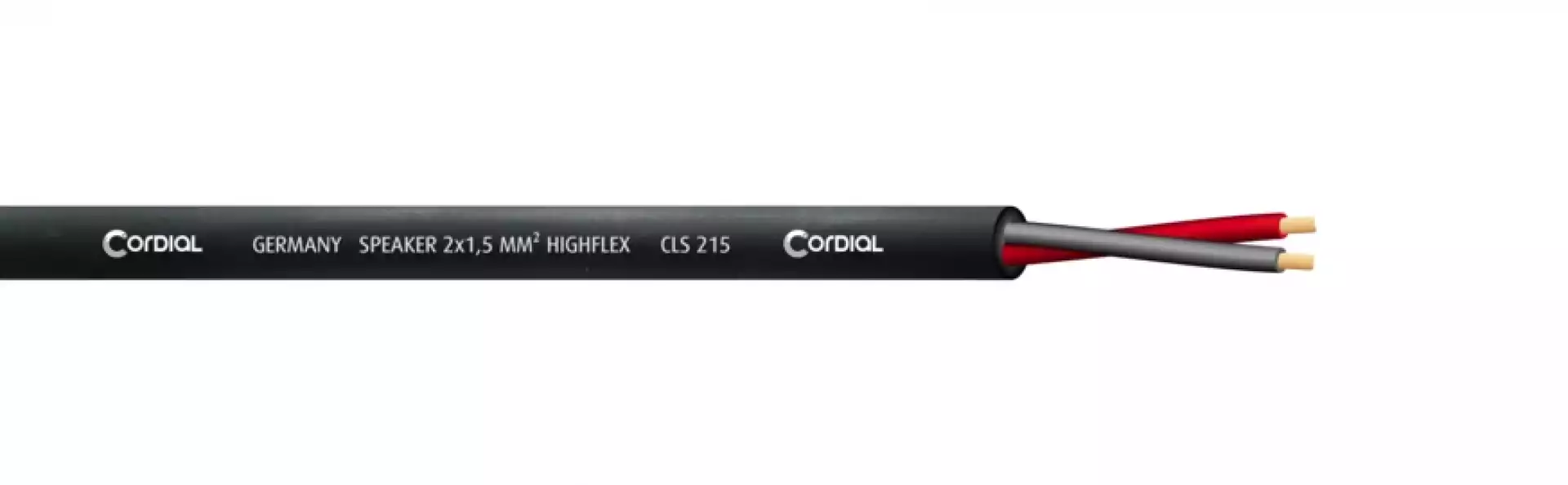 CORDIAL CLS 215 BLACK, 2x1,5mm2