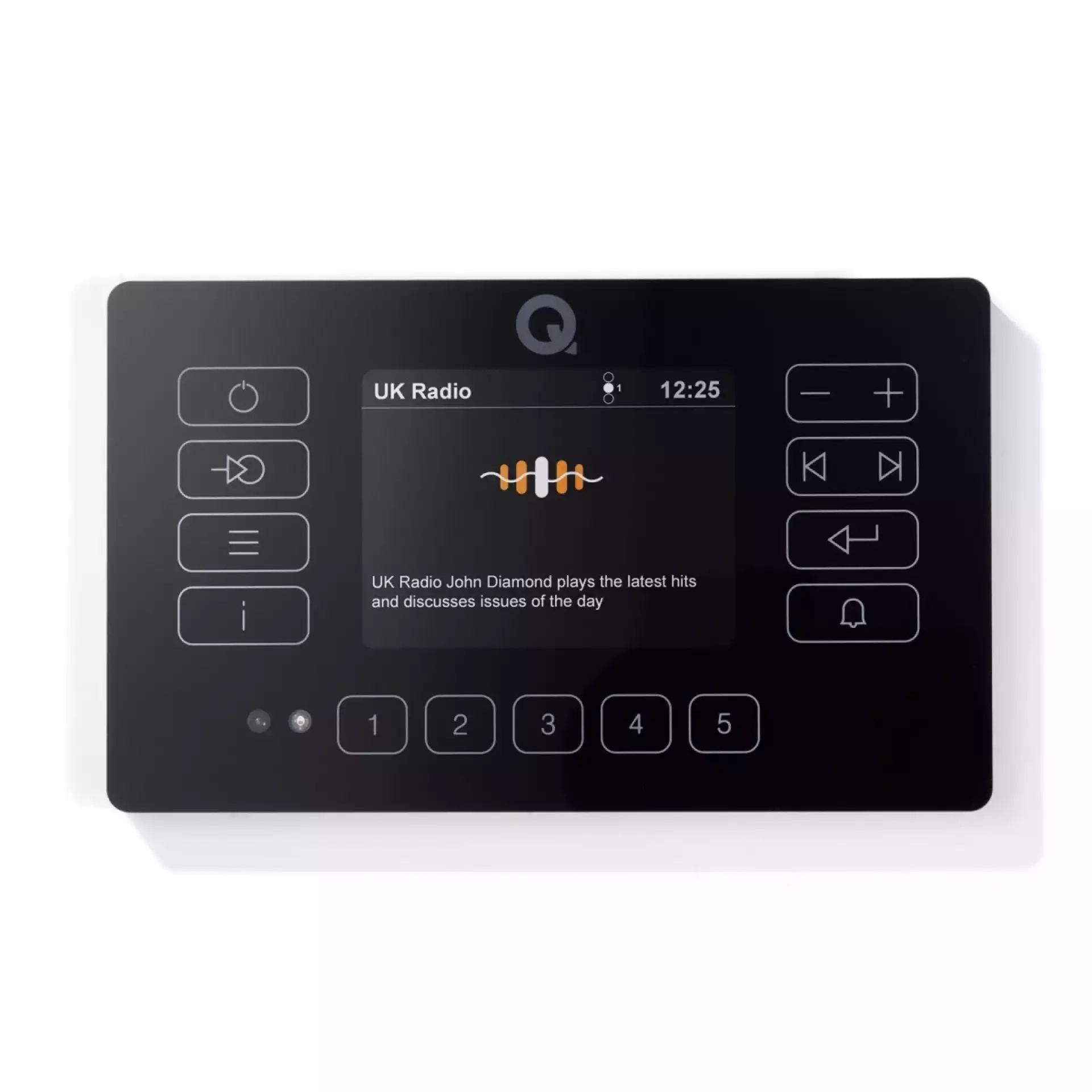 Q E120 Bluetooth and DAB/FM Radio Music System BLACK