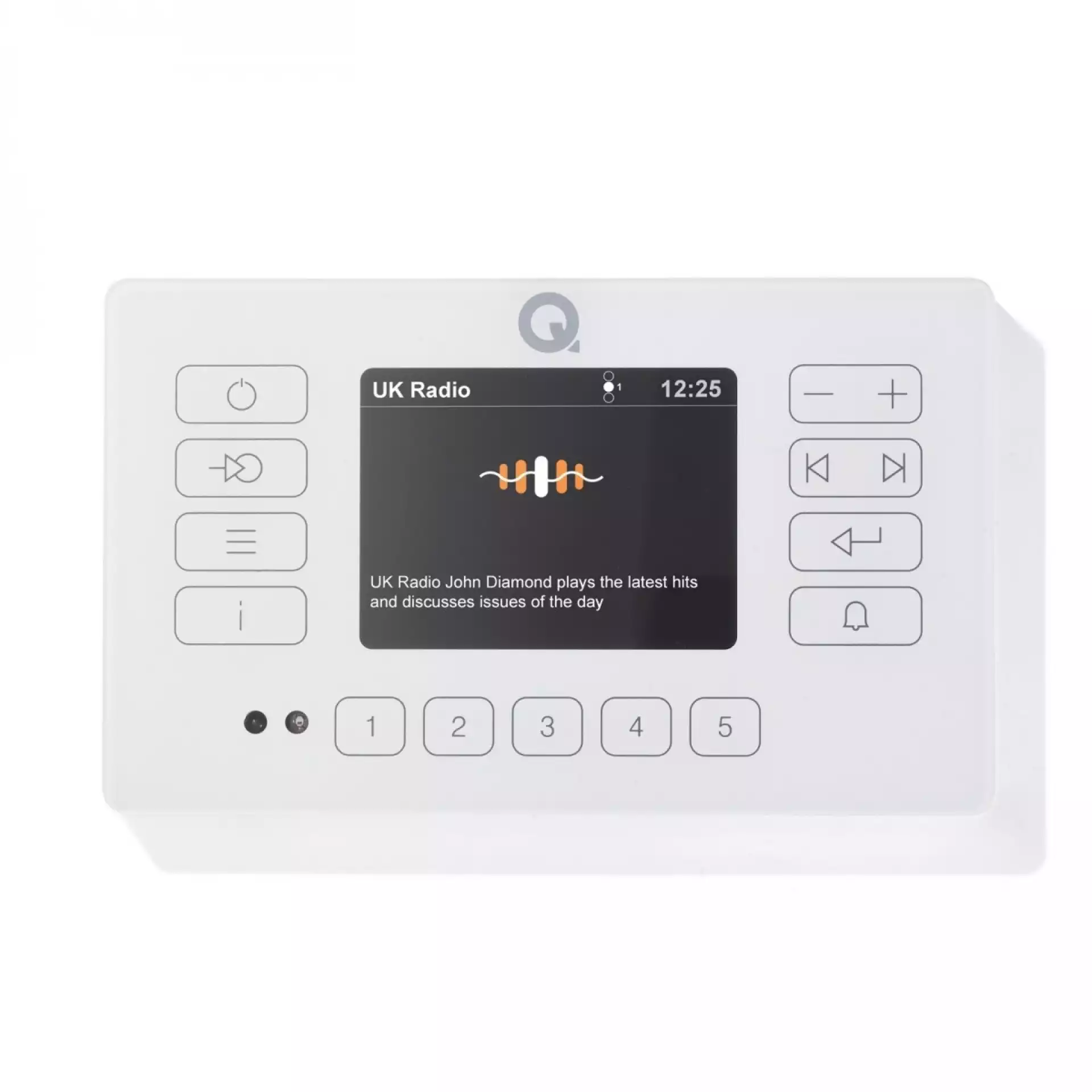 Q E120 E120 Bluetooth and DAB/FM Radio Music System WHITE