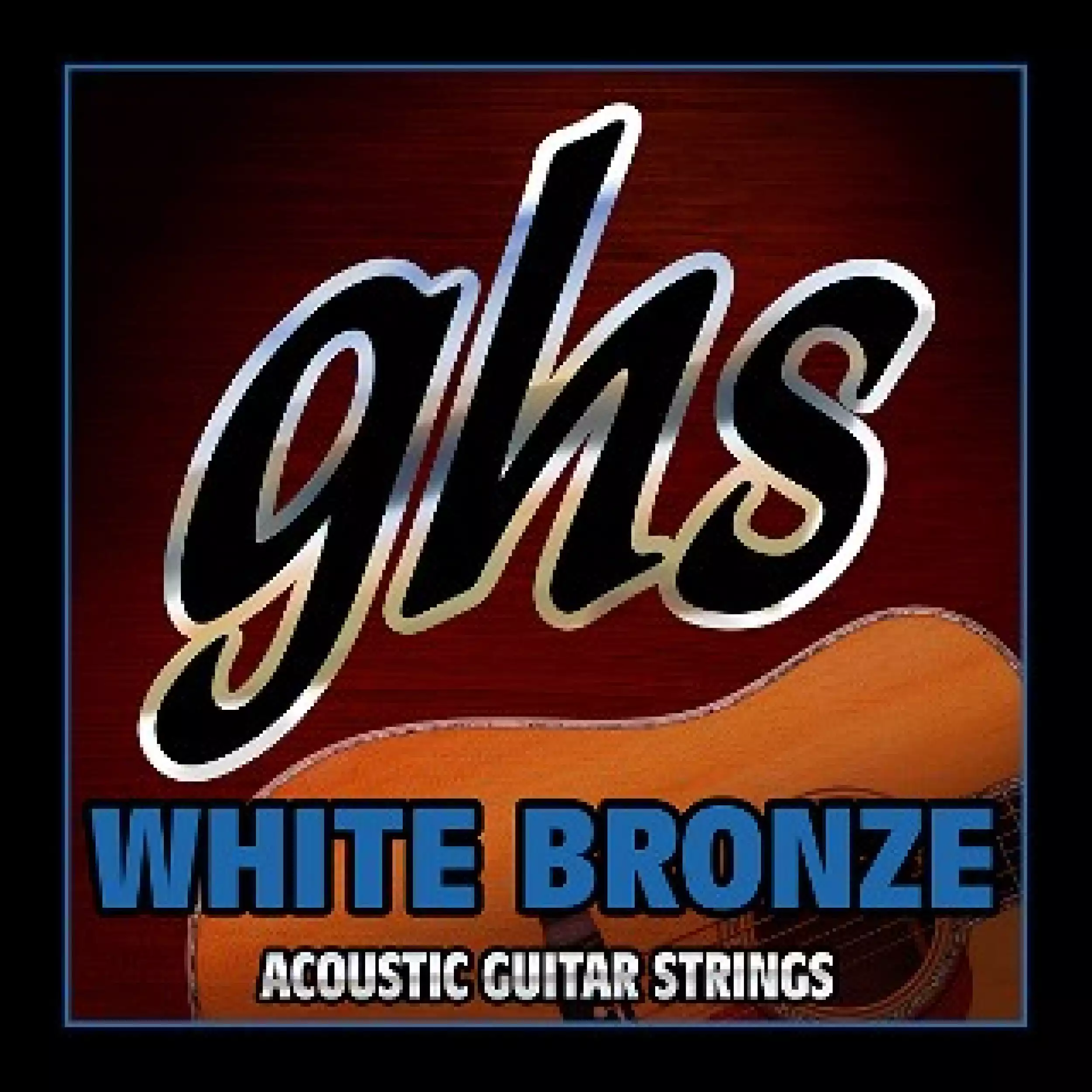 GHS WB-L Standard Light White Bronze Acoustic/Electric Guitar Strings (6-String Set, 12 - 54)
