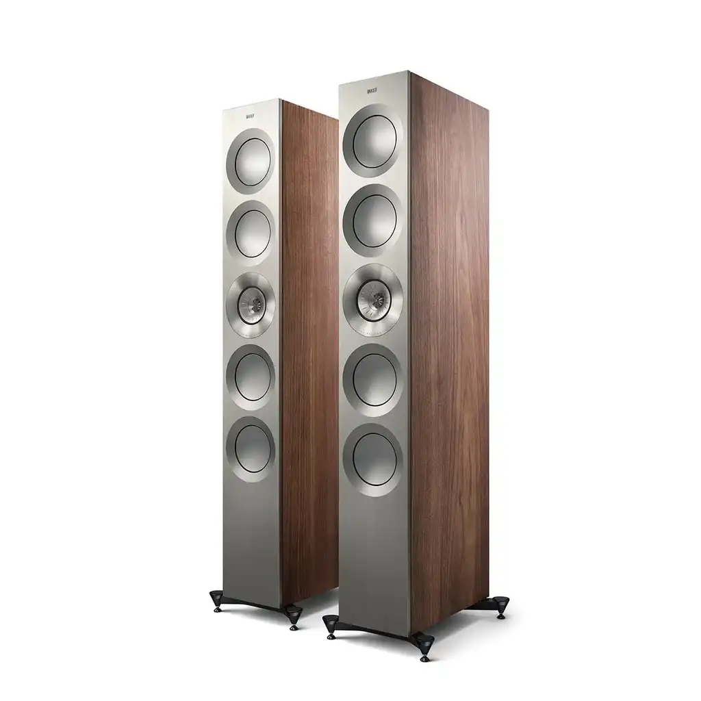 Kef Ref. 5 Meta Satin Walnut/Silve/ High-Gloss White/Blue/ High-Gloss White/Champagne/ High-Gloss Black/Grey/ High-Gloss Black/Grey Podnostojeći Zvučnik