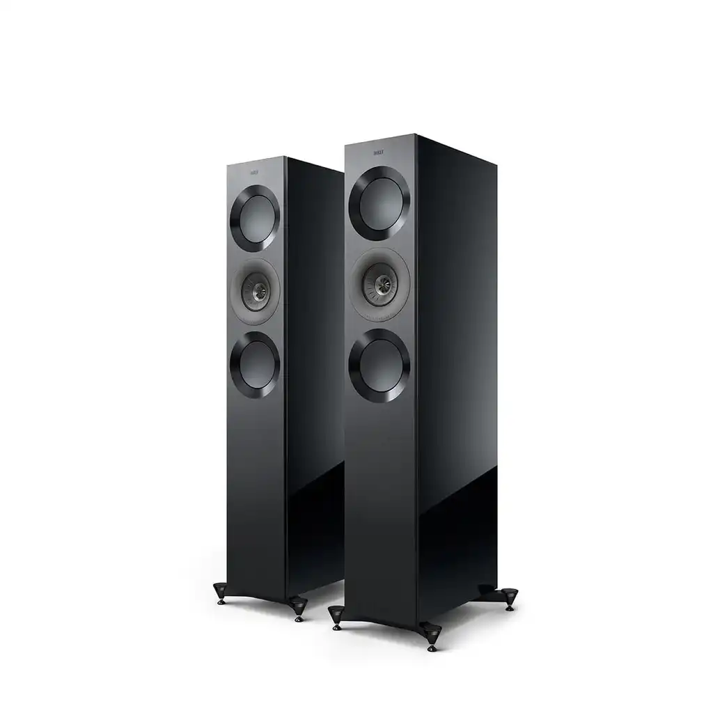 KEF Reference 3 Meta High Gloss White/ Champagne High Gloss Black/ Grey High Gloss White/ Blue High Gloss Black/ Copper Satin Walnut/ Silver Podnostojeći Zvučnik