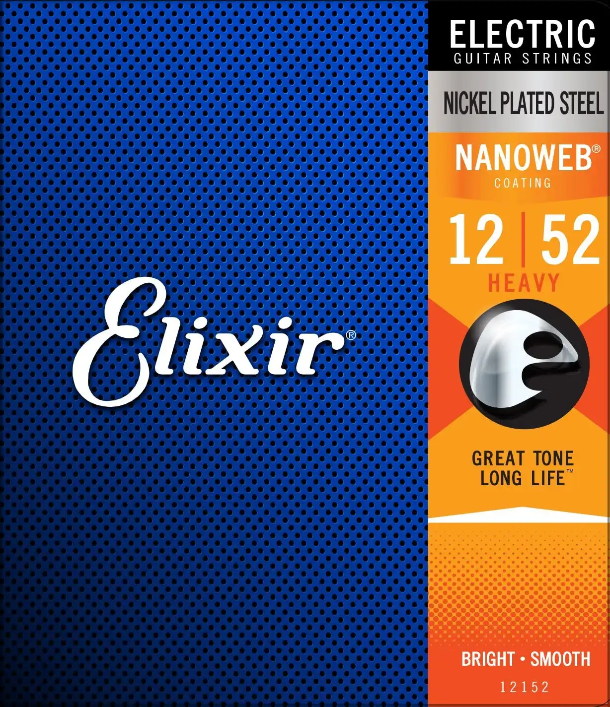 Elixir Electric Guitar Strings NANOWEB Coating Heavy (.012-.052)