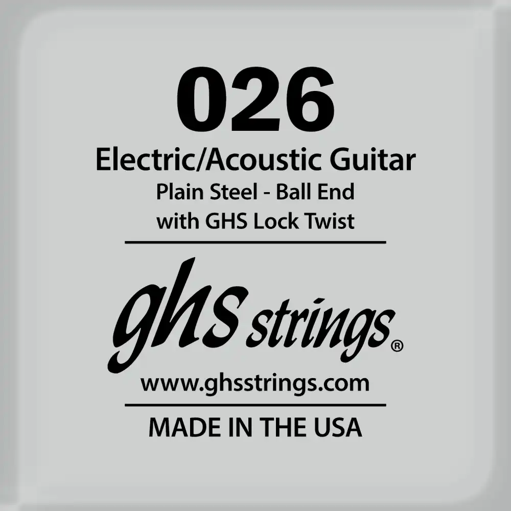 GHS 026 SINGLE PLAIN BALLEND -Žica na komad za elektricnu/akustičnu gitaru D4