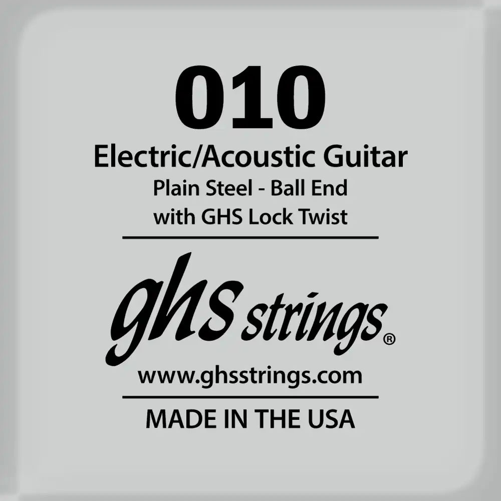 GHS 010 SINGLE PLAIN BALLEND - Žica na komad za elektricnu/akustičnu gitaru E1