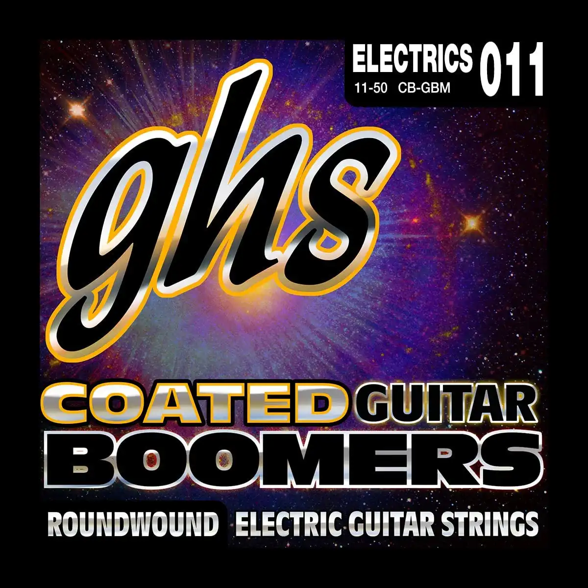 GHS GBM Boomers Roundwound Medium Electric Guitar Strings (6-String Set, 11 - 50)