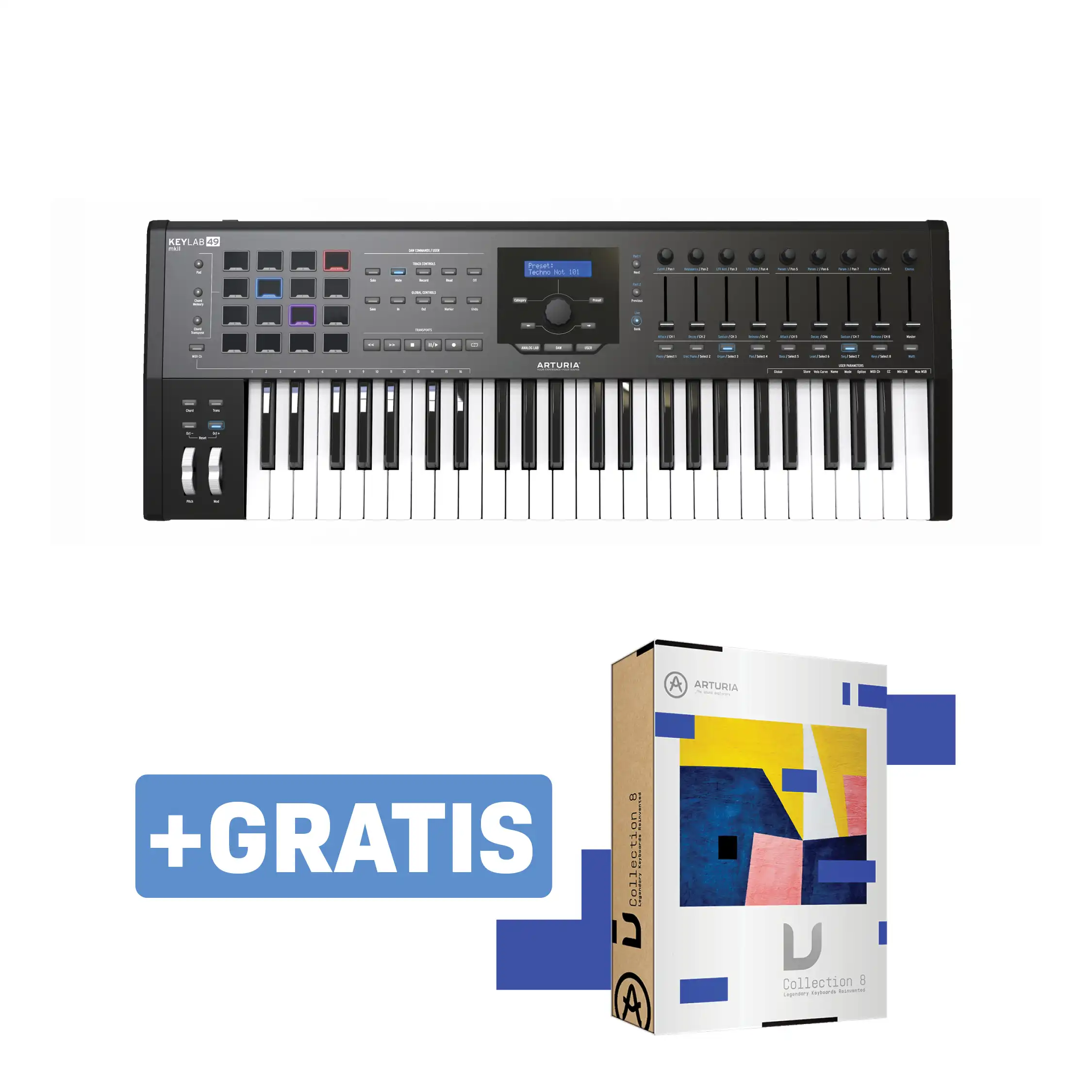 Arturia KeyLab 49 MKII Black - Midi Klavijatura