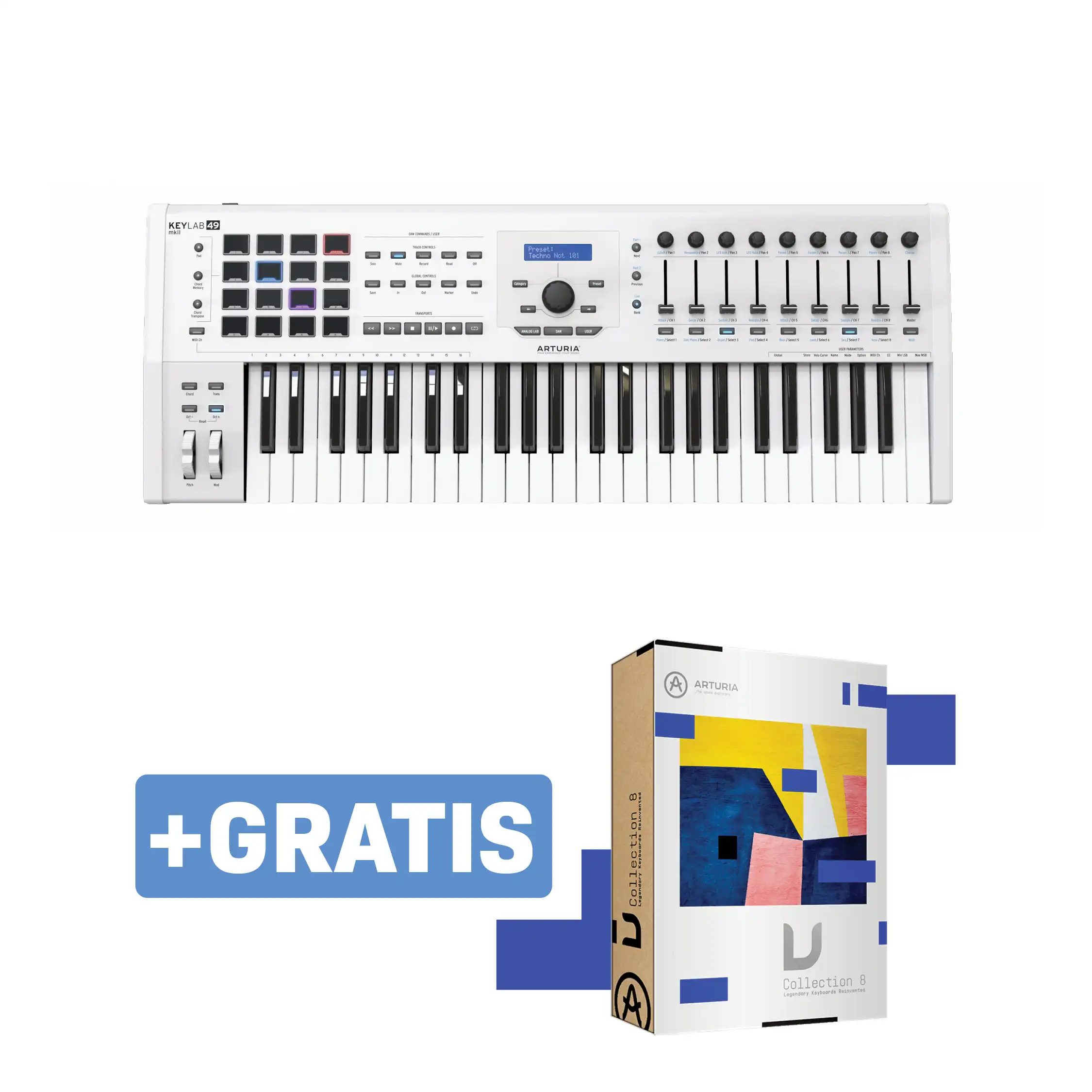 Arturia KeyLab 49 MKII White - Midi Klavijatura