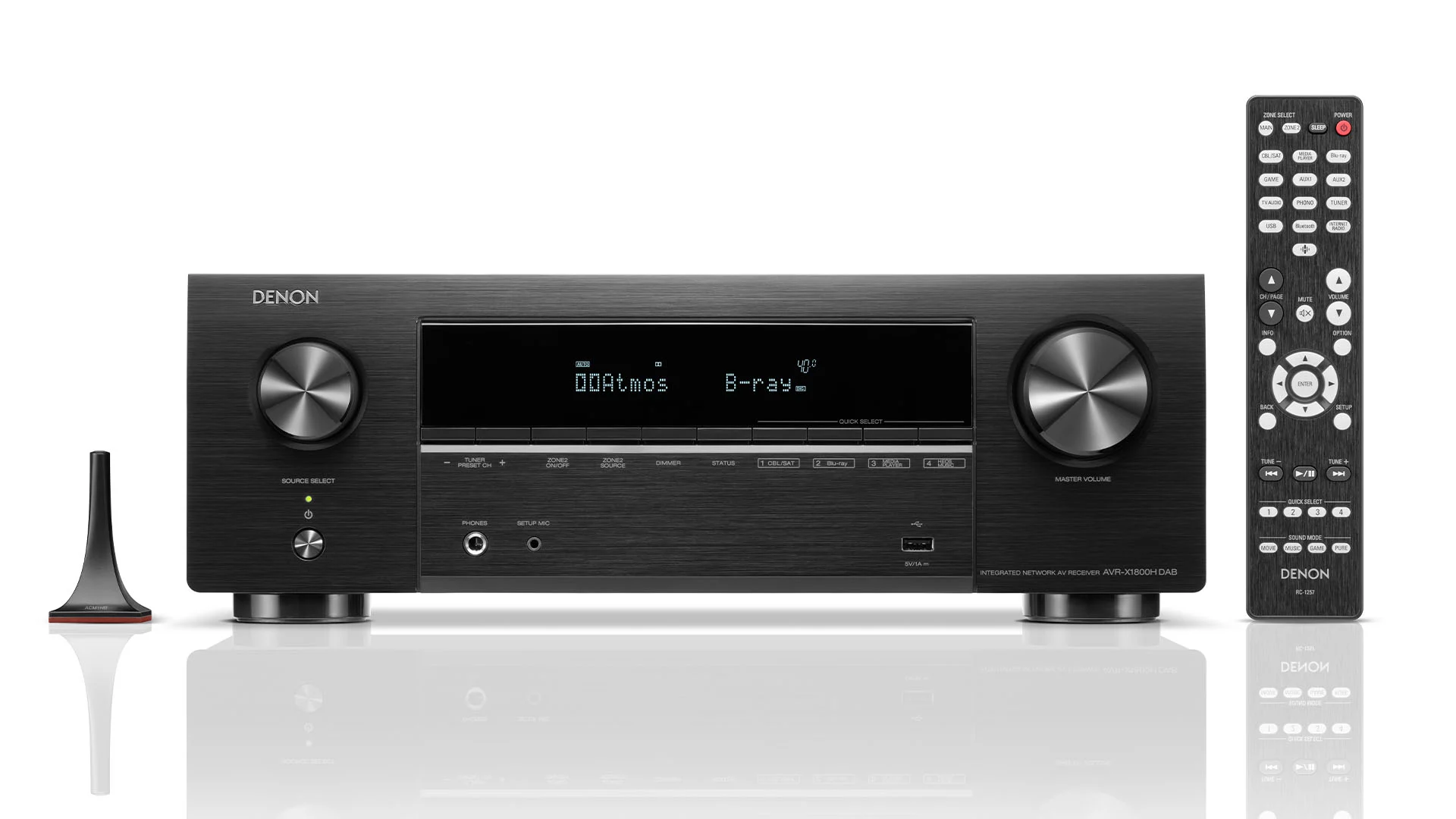 Denon AVR-X1800H DAB 7.2 Black - AV risiver