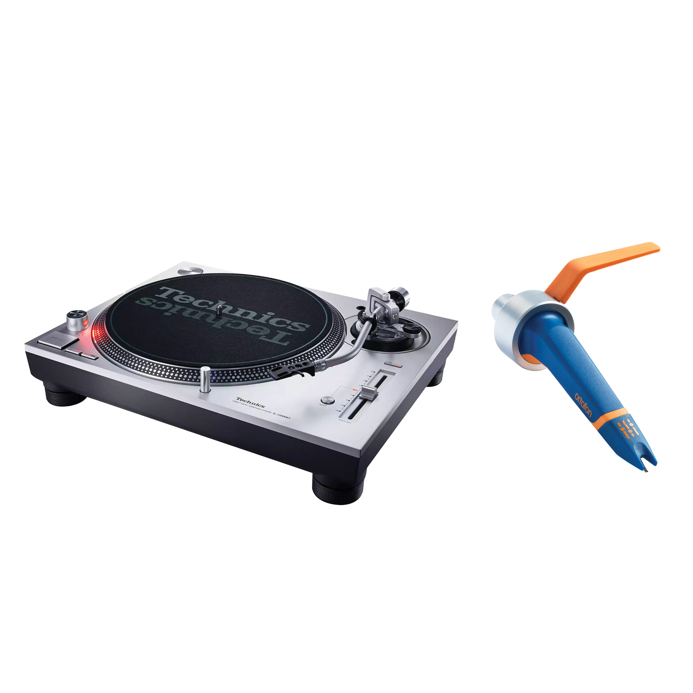 Technics SL-1200 MK7 + Ortofon Concorde MKII DJ Gramofon i Kertridž Paket