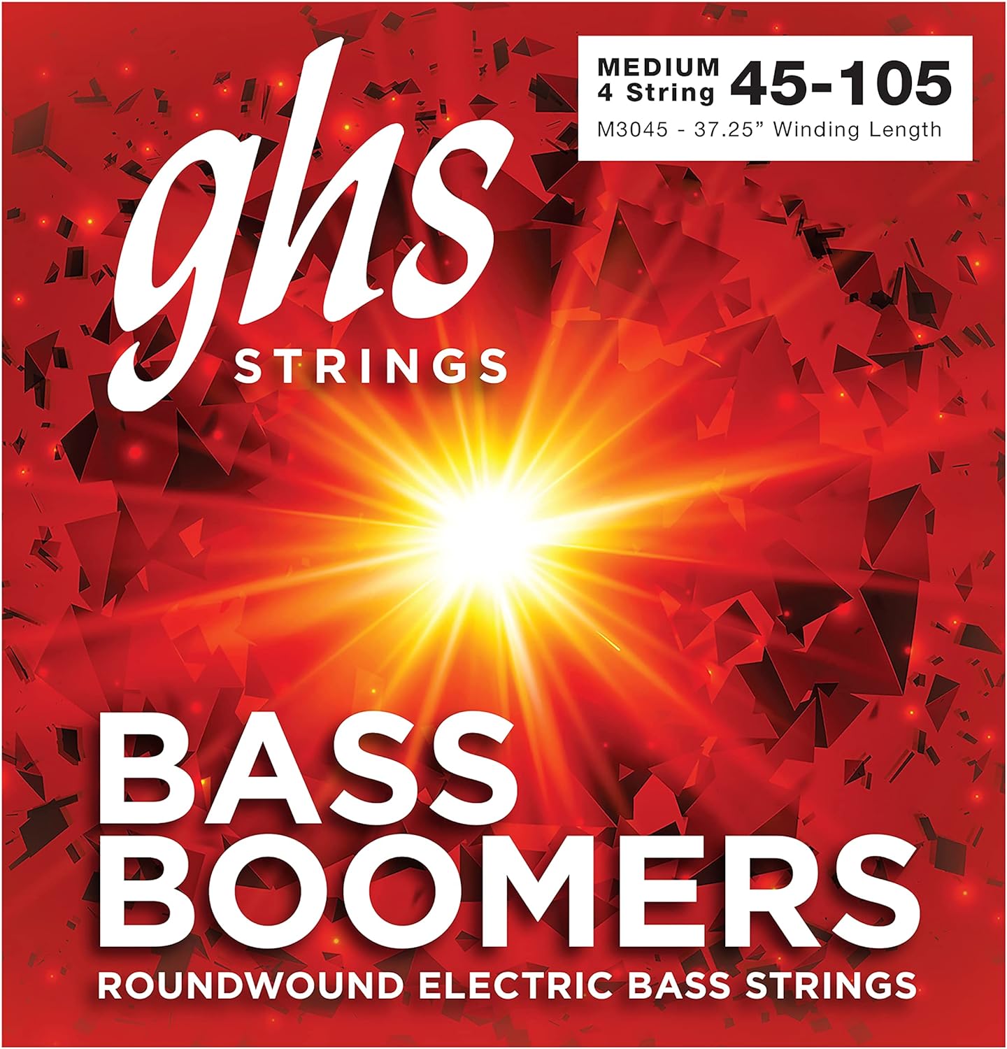 GHS 45-105 M3045 Medium Bass Boomers Roundwound Long Scale - Žice za bas gitaru