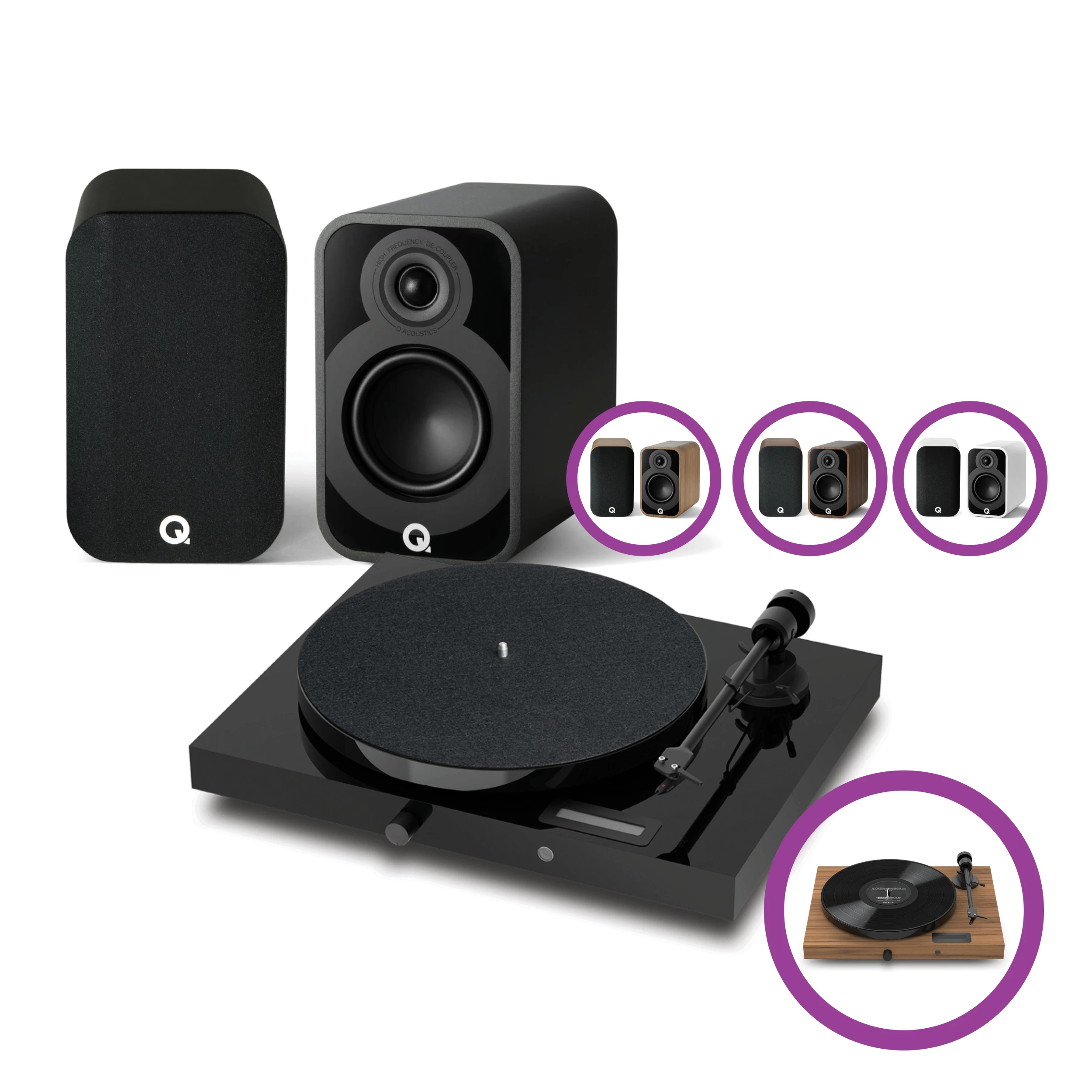 Pro-Ject PJ Jukebox E1 gramofon + Q ACOUSTICS Q5010 zvučnici Paket!