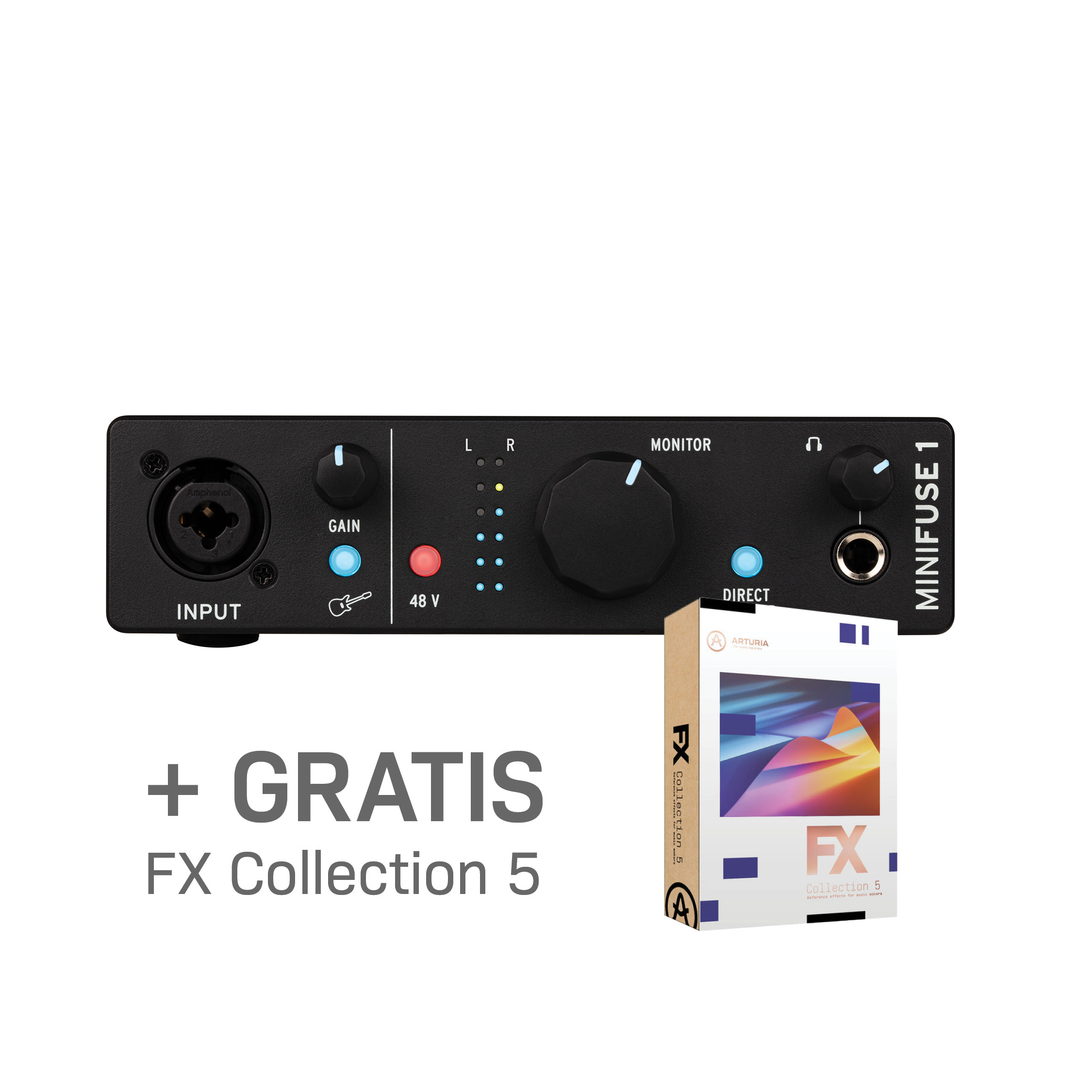 Arturia MiniFuse 1 Black - Zvučna kartica + FX Collection 5