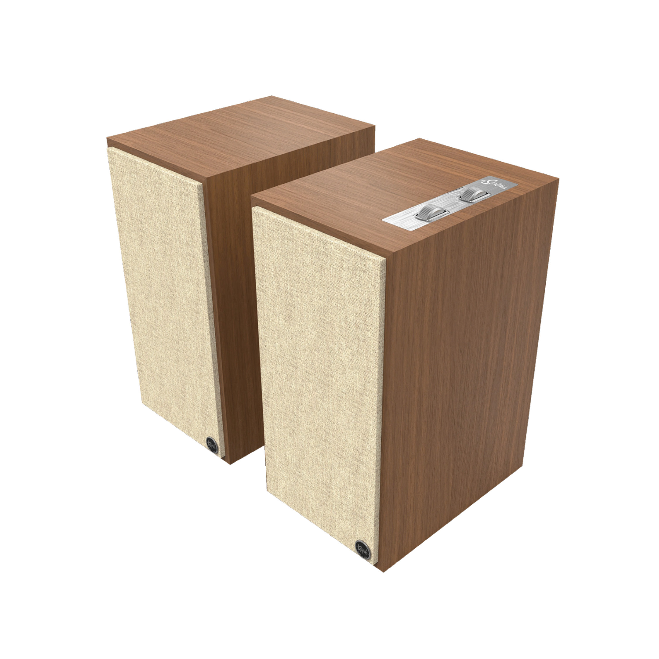 Klipsch The Sevens Walnut - Aktivni Bookshelf Zvučnici