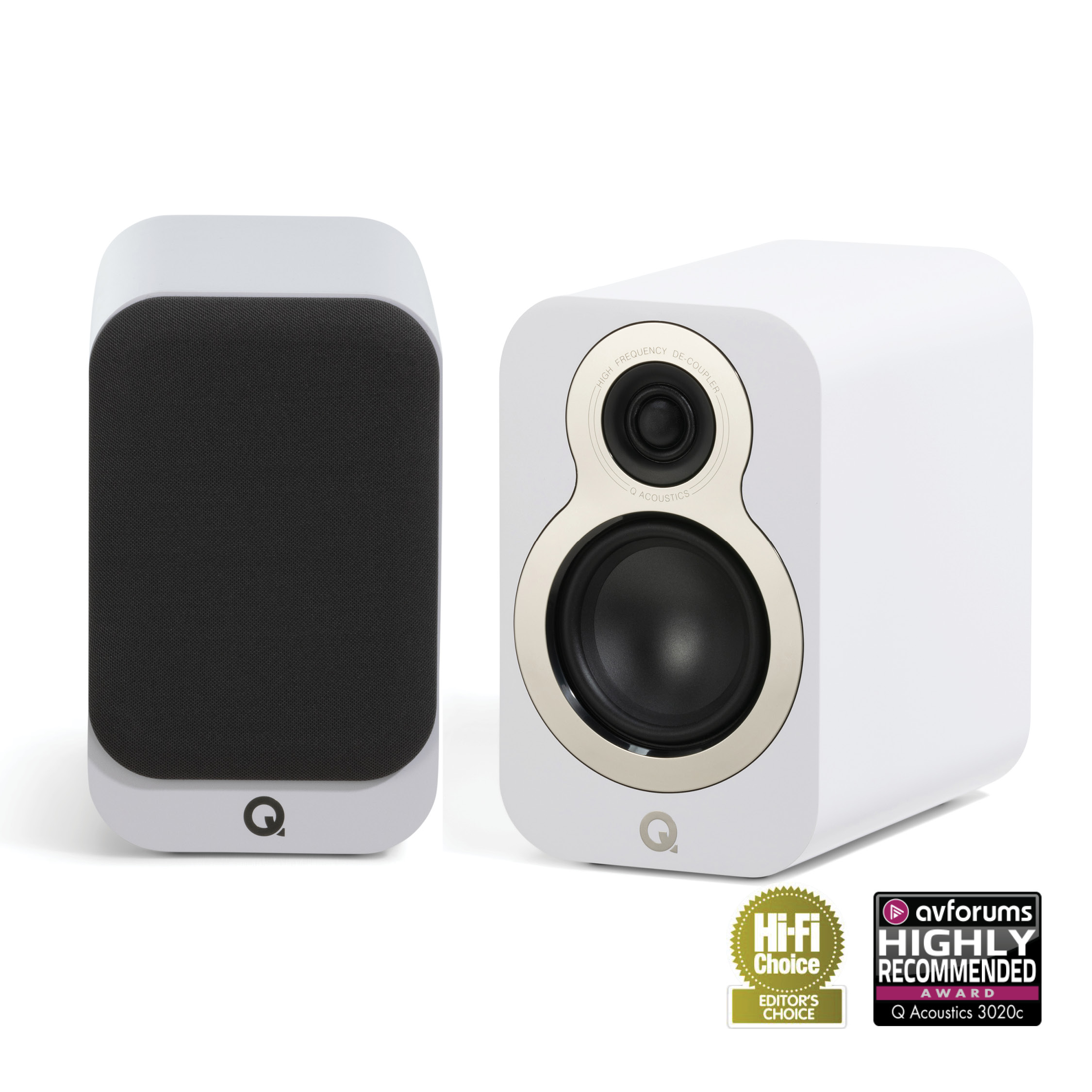 Q Acoustics 3020c Satin White - Zvučnik za stalak/policu