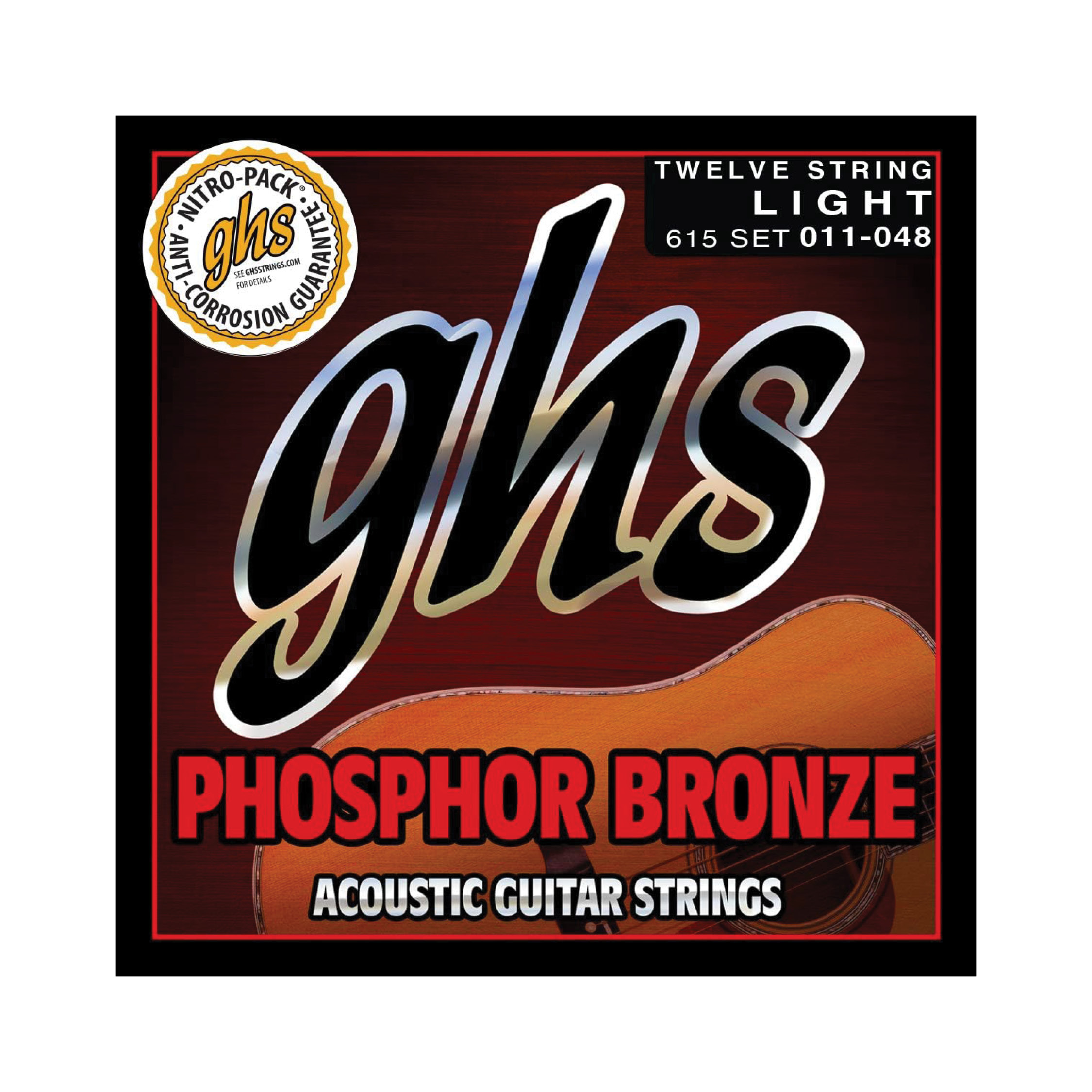 GHS 615 12-Strings Phosphor Bronze Light - Žice za akustičnu gitaru