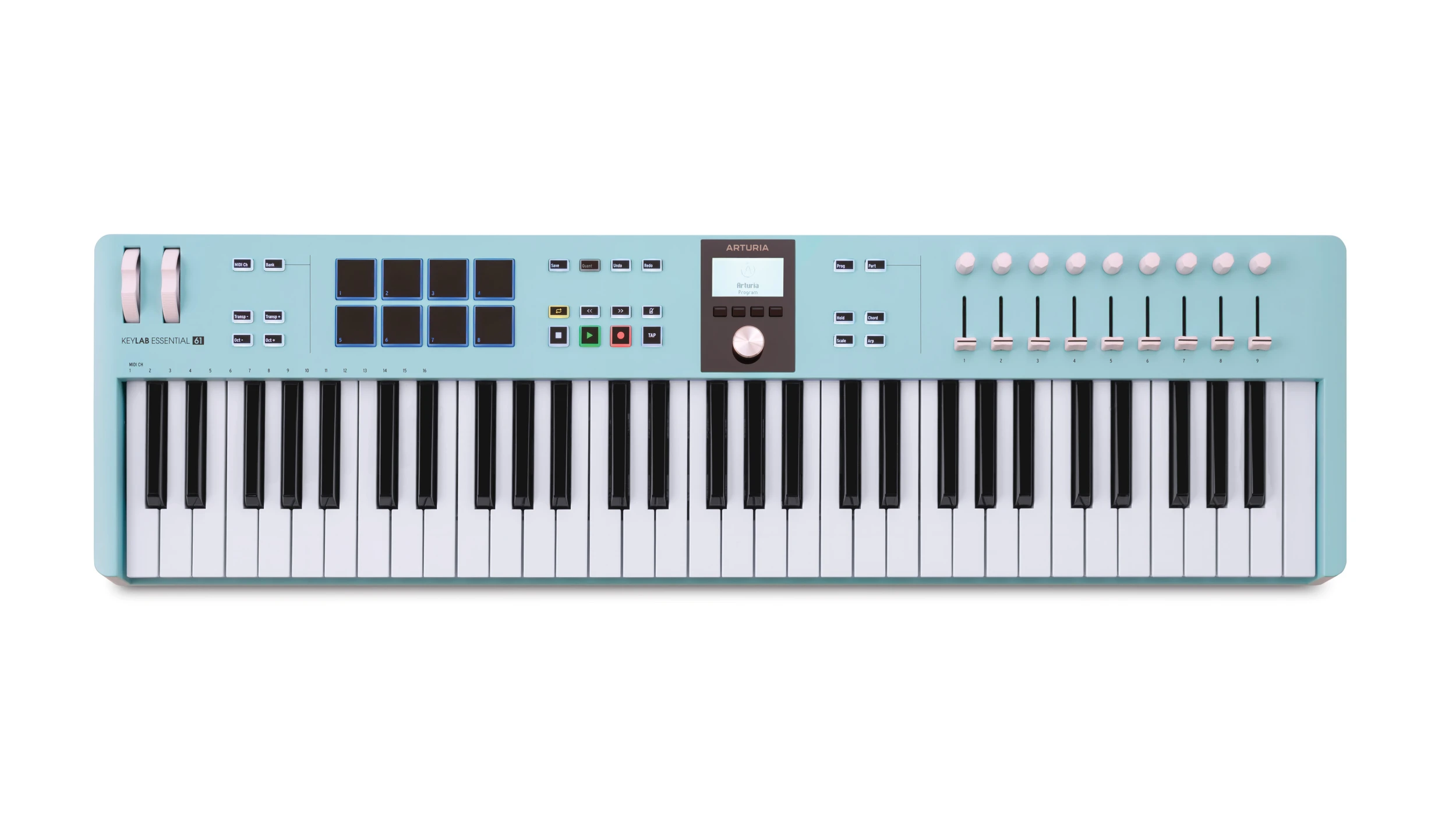 ARTURIA KeyLab Essential mk3 61 Aquamarine - MIDI klavijatura