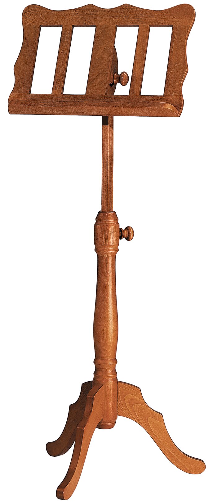 K&M 117 Wooden music stand cherrywood colored