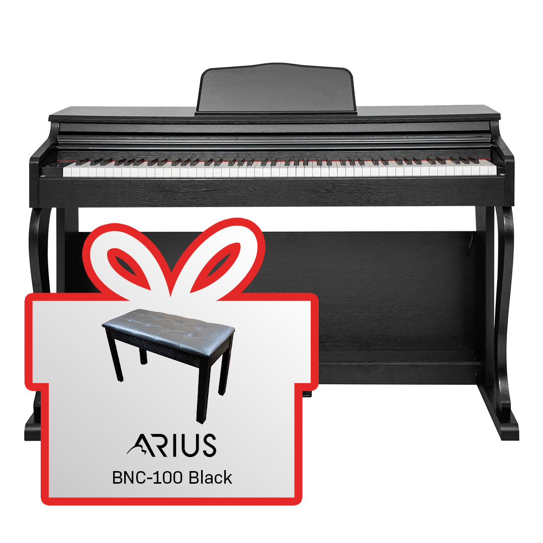 ARIUS STN-3200 Black Električni Klavir + POKLON ARIUS BNC-100 Black