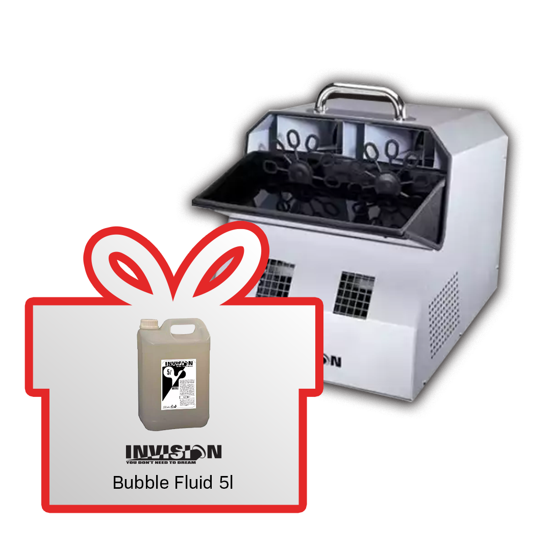 INVISION BIG EASY BUBBLE MACHINE - Mašina za balončiće + poklon INVISION Bubble Fluid 5l
