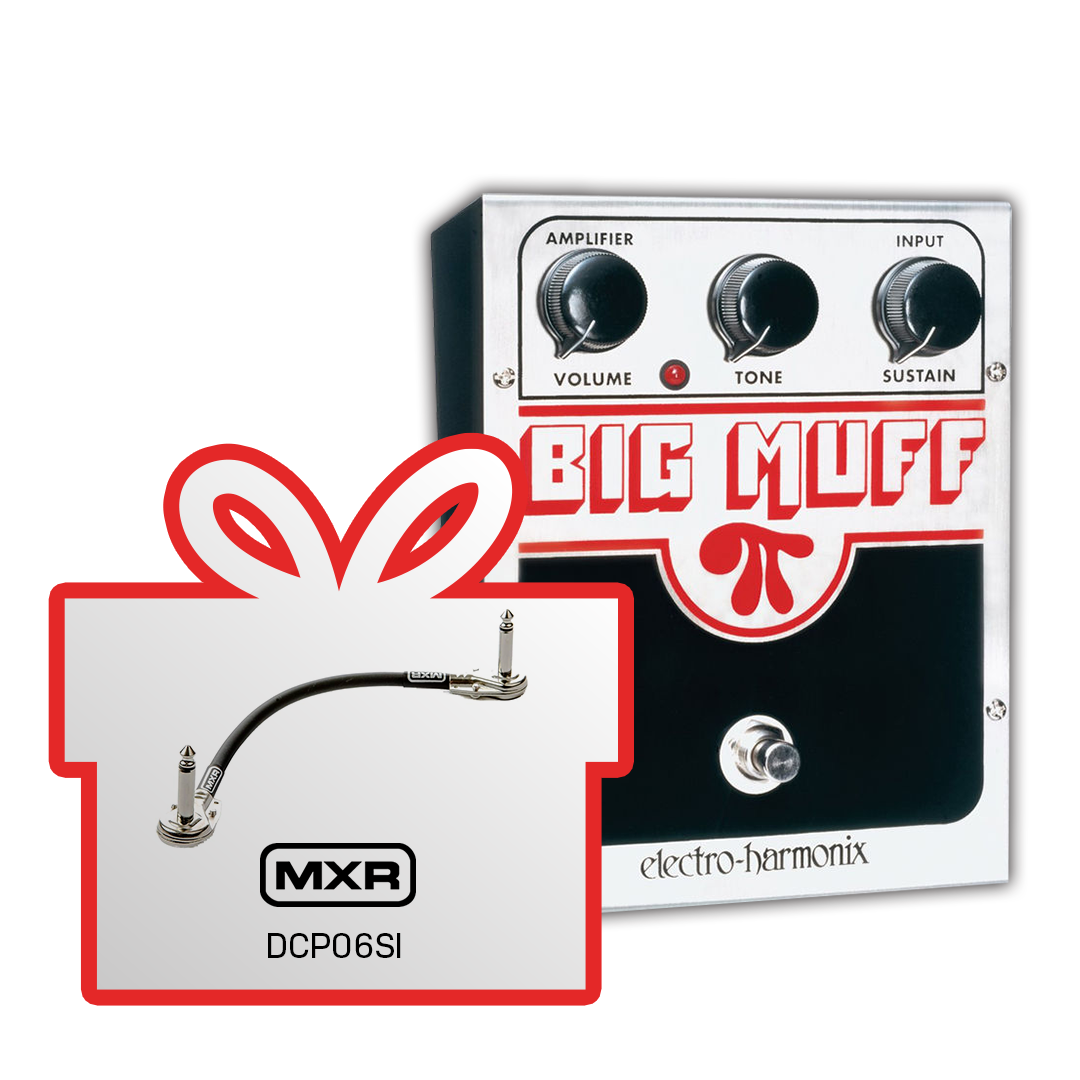 Electro Harmonix Big Muff PI Fuzz / Distortion / Sustainer + poklon MXR DCP06SI - Patch kabl