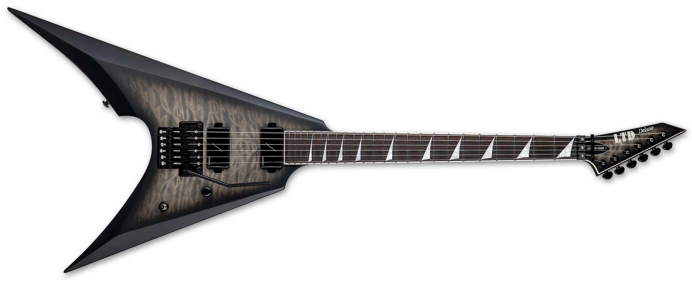 LTD ARROW-1000 QM CHBS CHARCOAL BURST SATIN