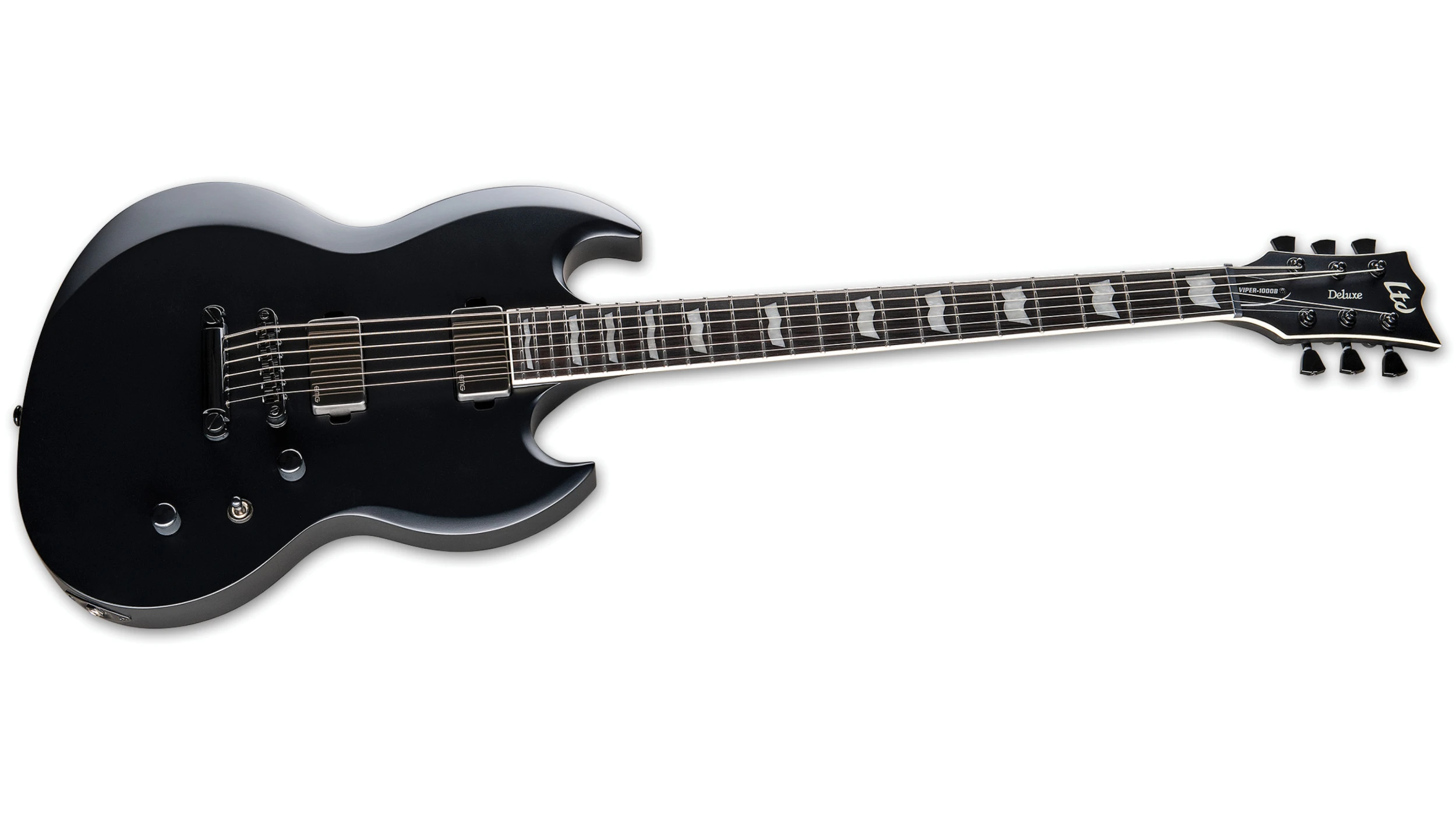 ESP LTD VIPER-1000 BARITONE BLKS BLACK SATIN B