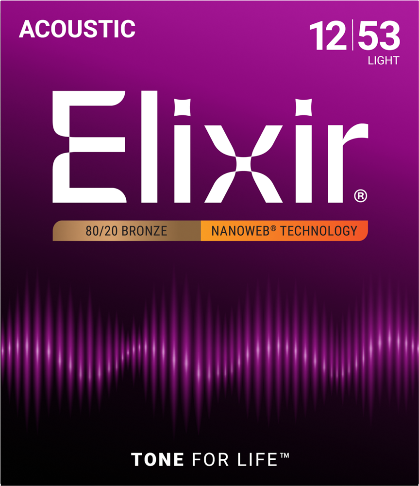 Elixir 11052 12-53 NANOWEB - Žice za akustičnu gitaru