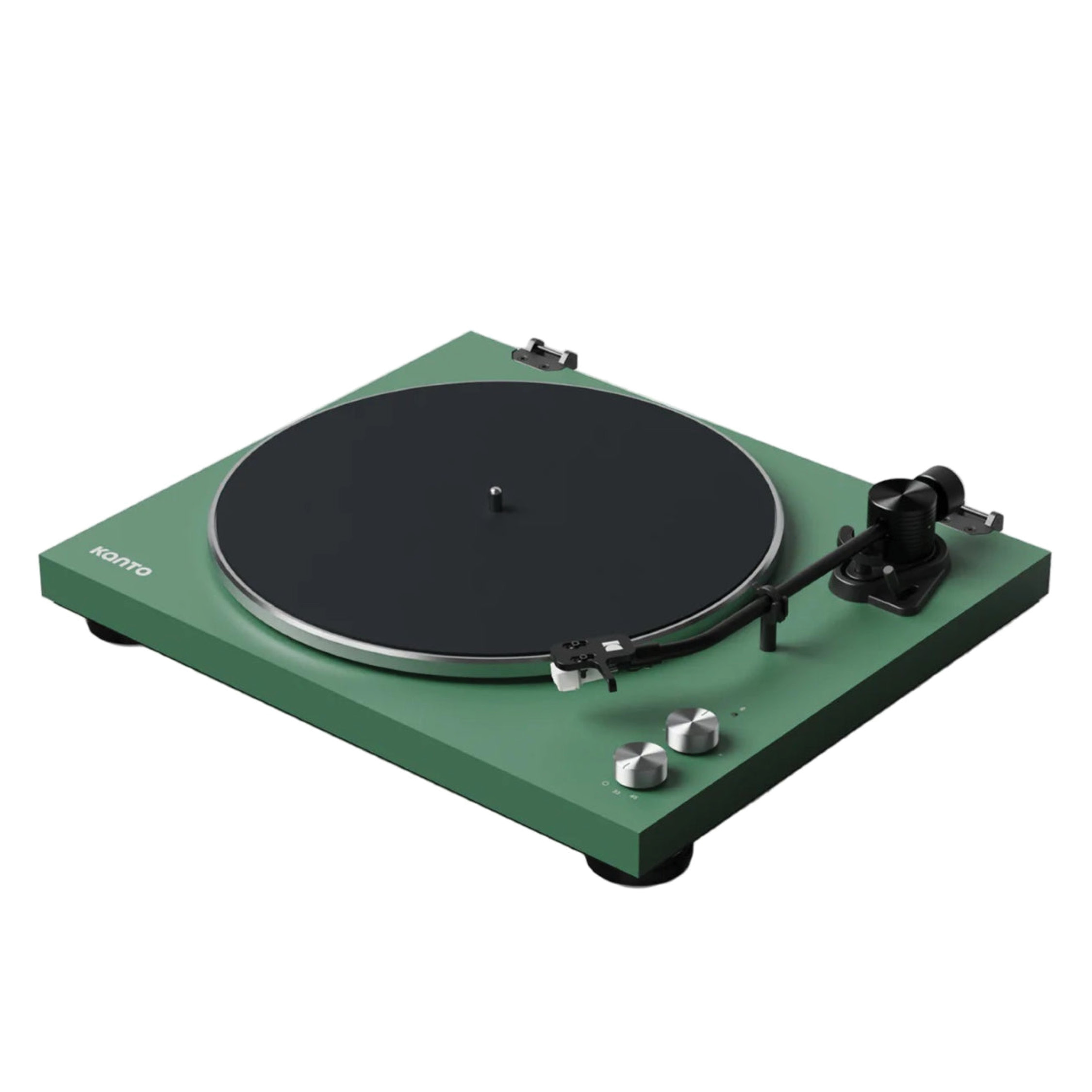 Kanto OBI3 2nd Generation Turntable with Bluetooth 5.3, Preamp, and Pitch Control - Forest (Matte Forest Green)