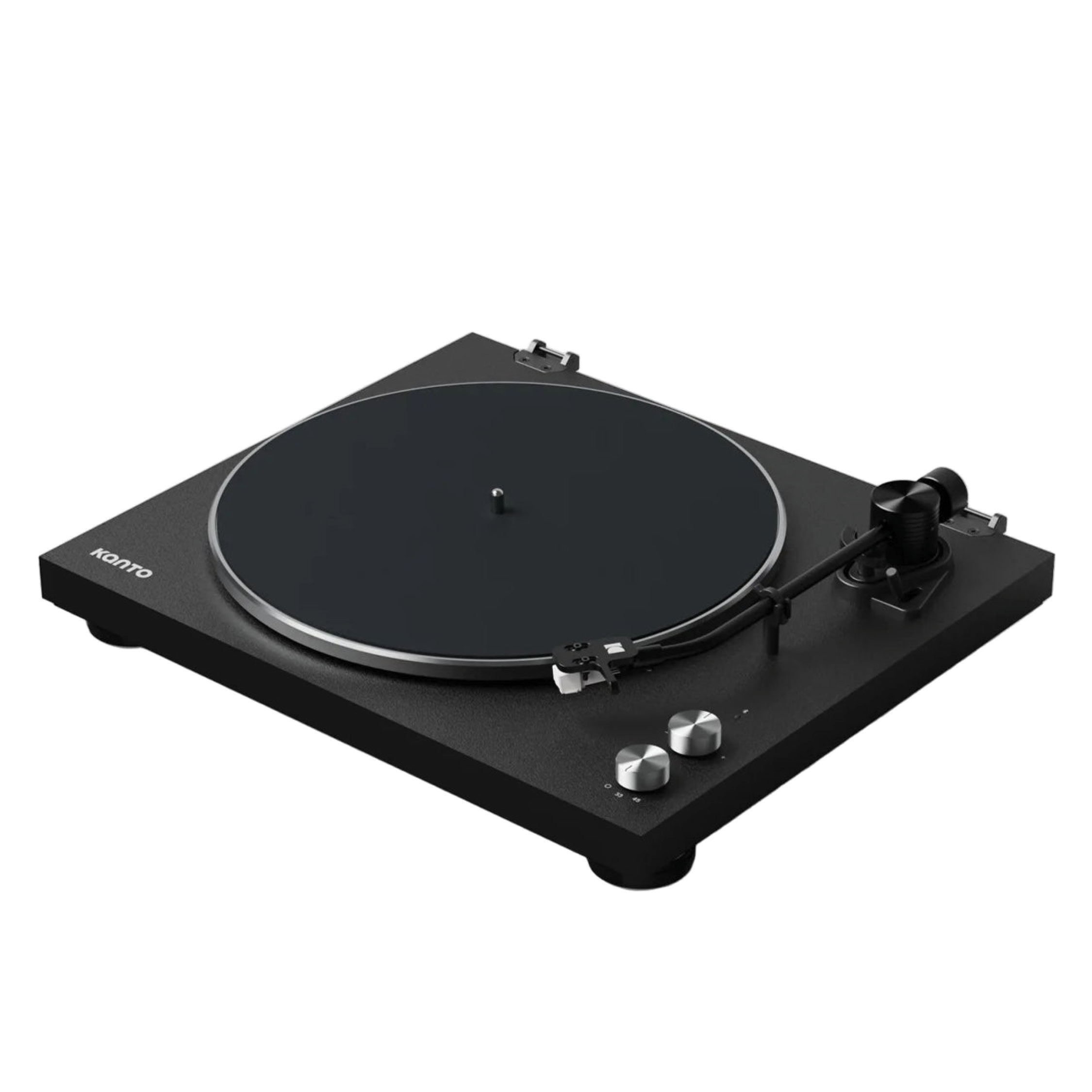 Kanto OBI3 2nd Generation Turntable with Bluetooth 5.3, Preamp, and Pitch Control - Matte Black