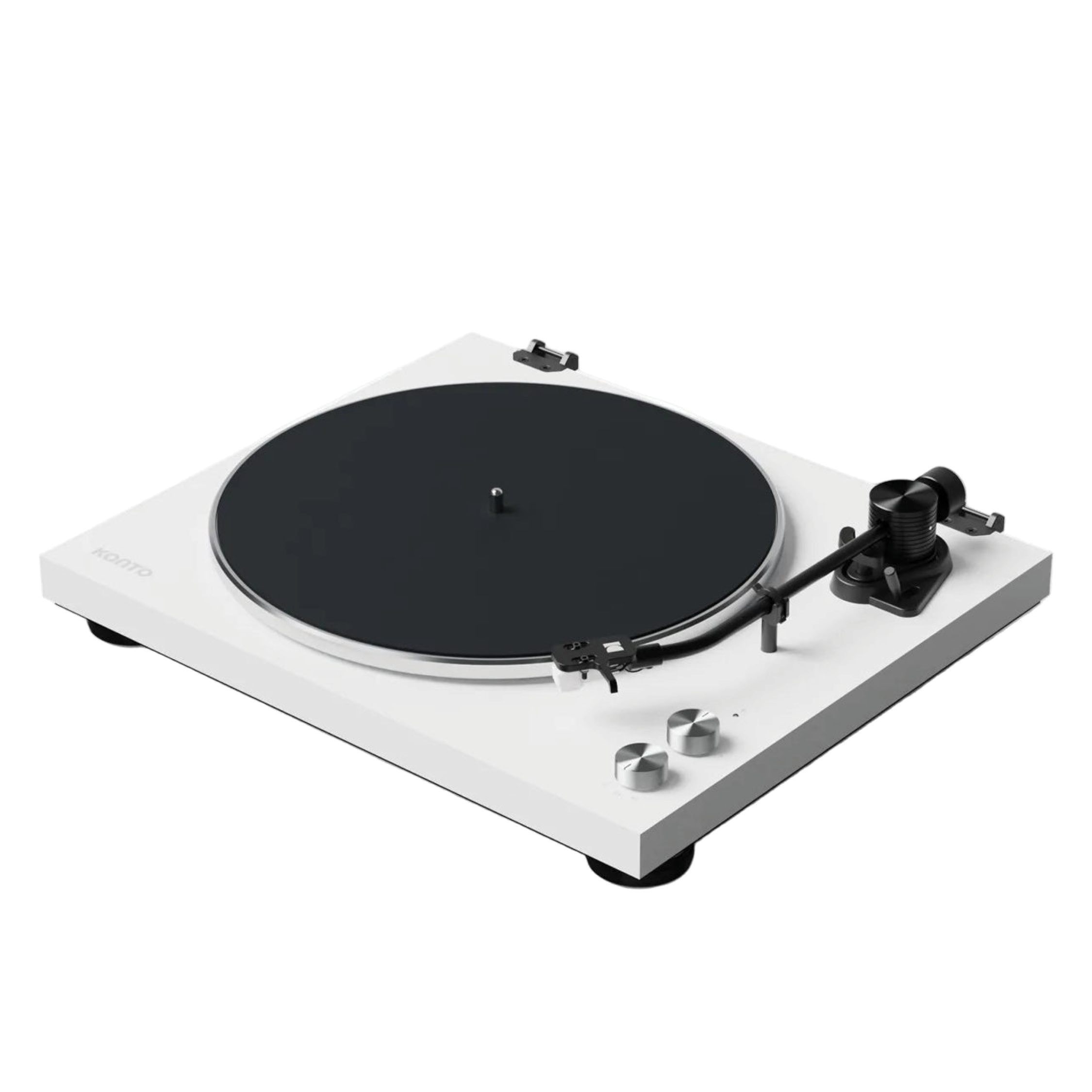 Kanto OBI3 2nd Generation Turntable with Bluetooth 5.3, Preamp, and Pitch Control - Matte White