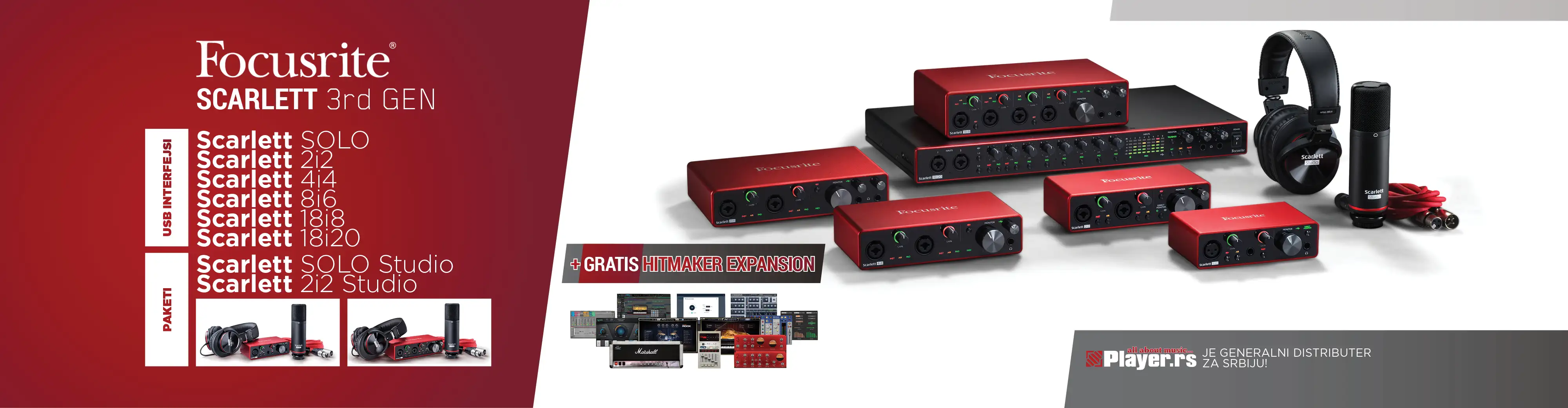 Focusrite Scarlett                                                                                                                                                                                                                                             